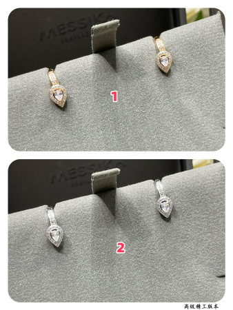 Mes1kaa drop ear clips earrings