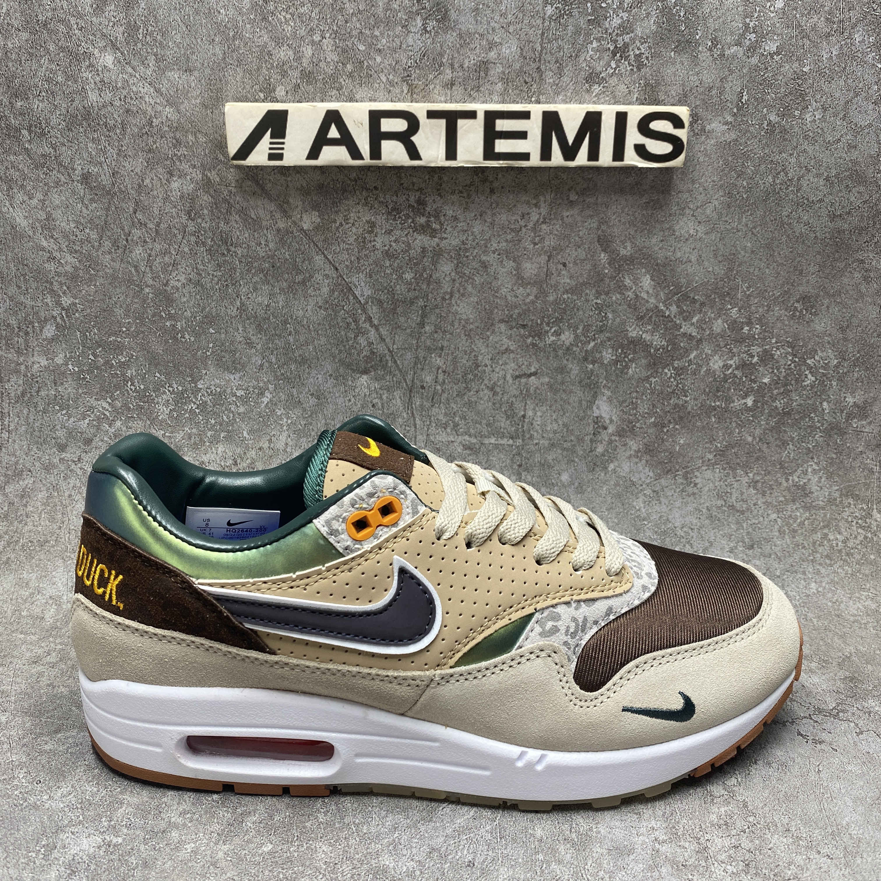 ua nike air max 1 '87 preM1vm university of oregon pe