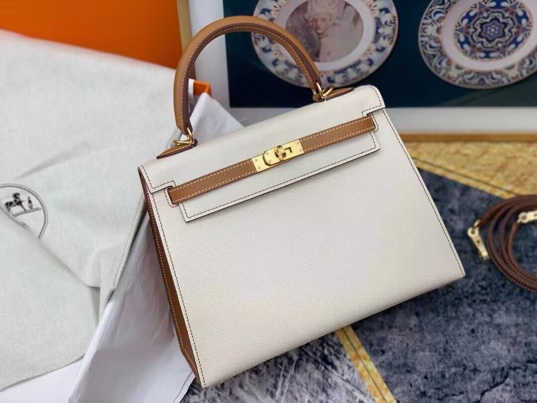 h**mes kelly 25 gold-tone hardware (cusT0mized, about 20days, no return no exchange)