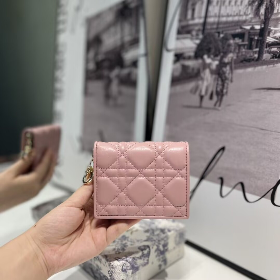D*or mini lady D*or gardenia wallet 11x9x3cm