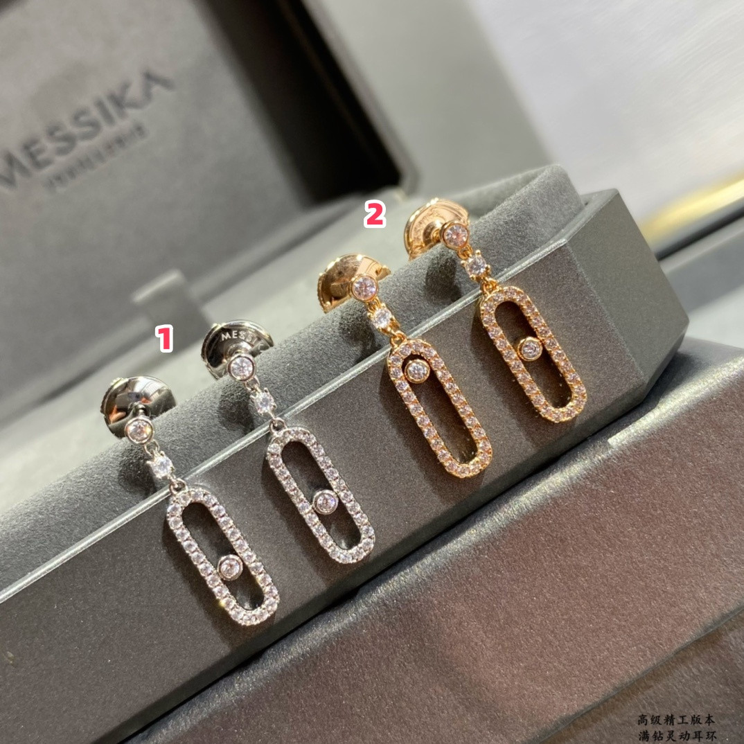 Mes1kaa full di*m*nd moving earrings