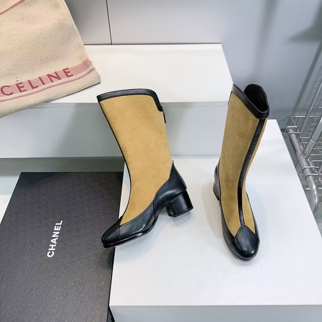 ua Ch*el high boots 5.5cm heel