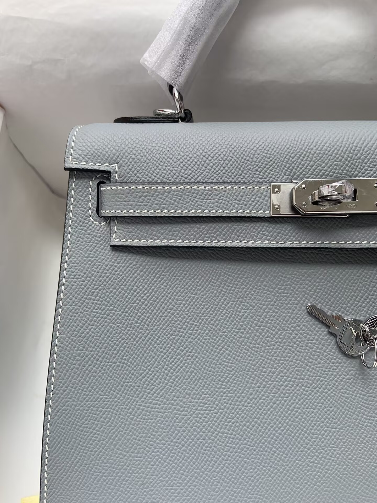 H**mes Kelly Silver-tone Hardware 25 28