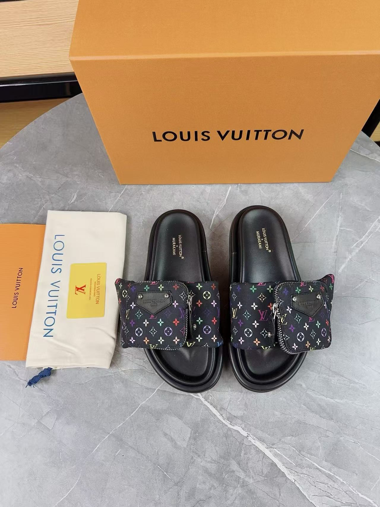UA LV x TM Pool Pillow Flat Comfort Mule