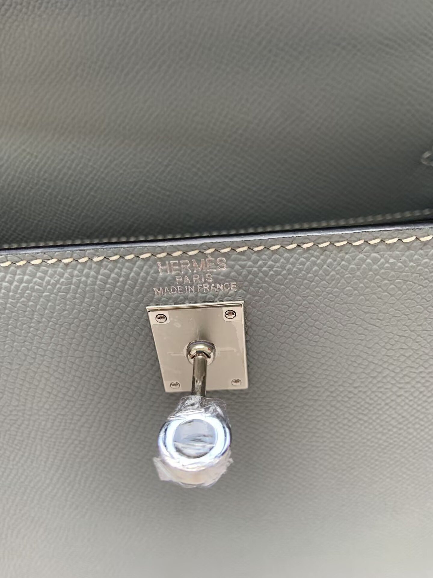 H**mes Kelly Silver-tone Hardware 25 28