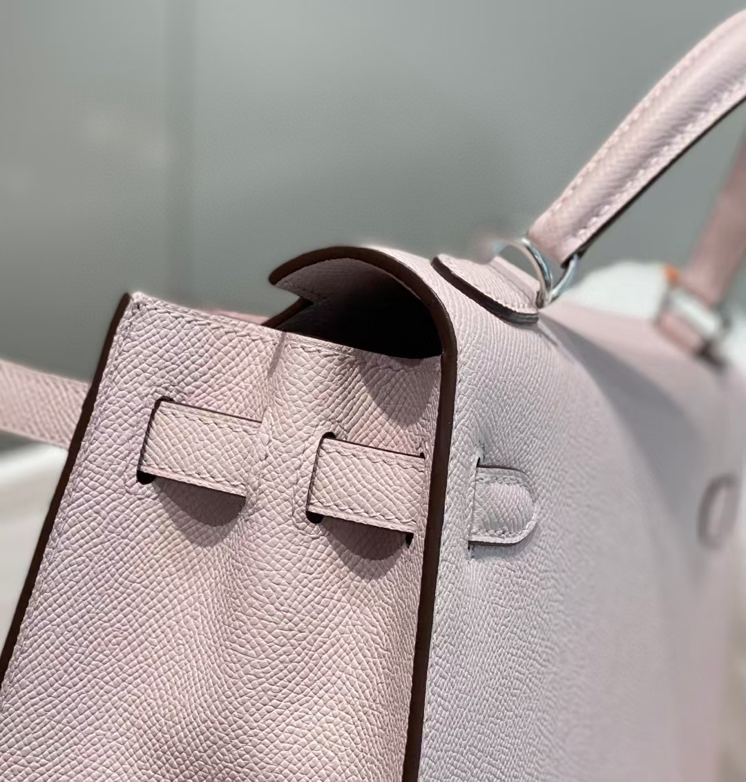 H**mes Kelly Silver-tone Hardware 25