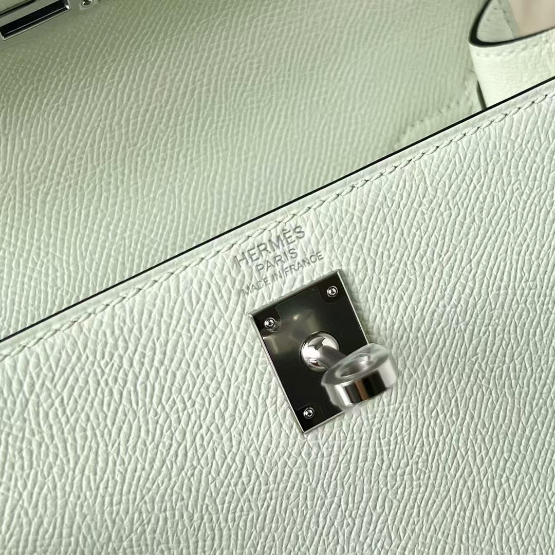 H**mes Kelly Silver-tone Hardware 25