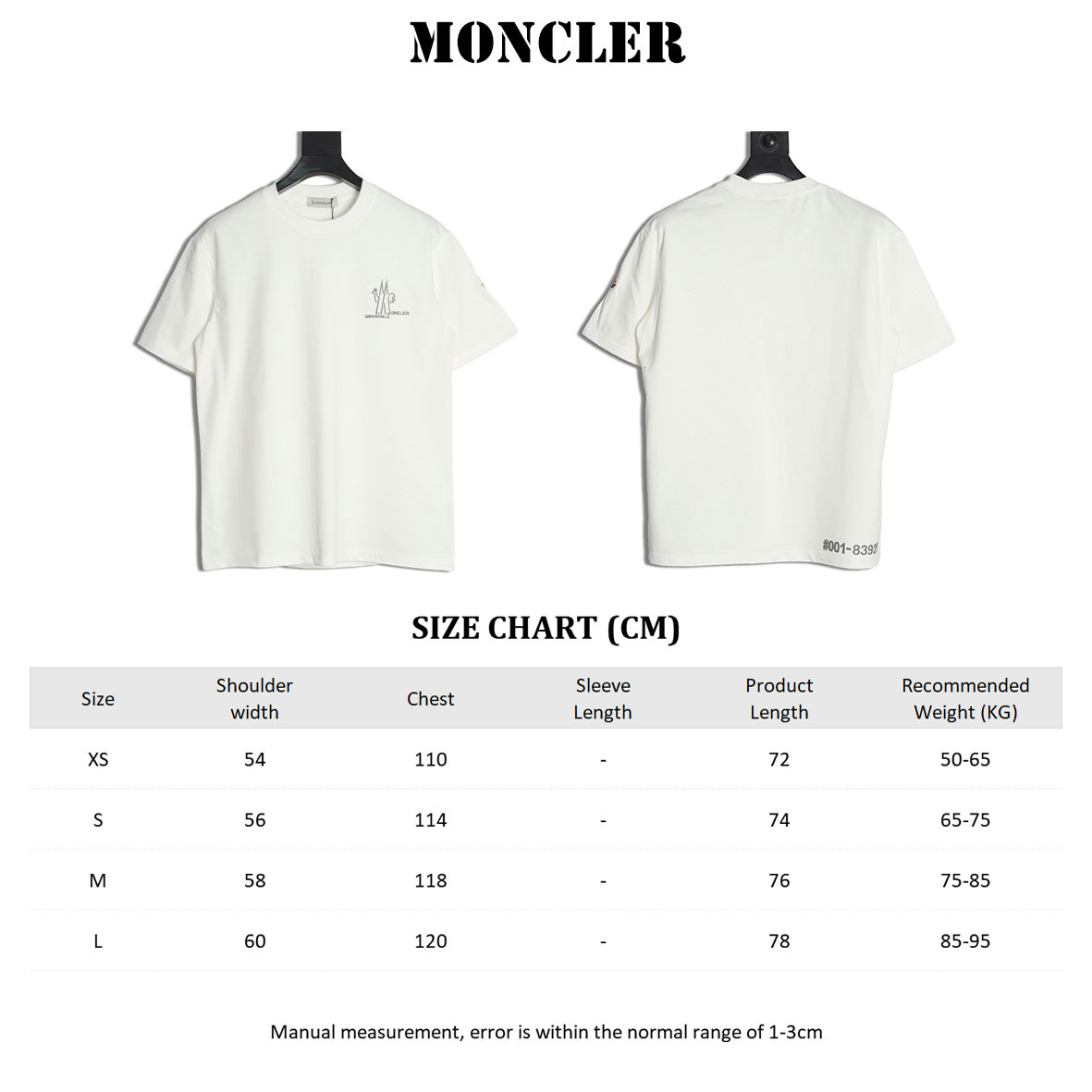 M0nc1er 25ss short-sleeved t-shirt