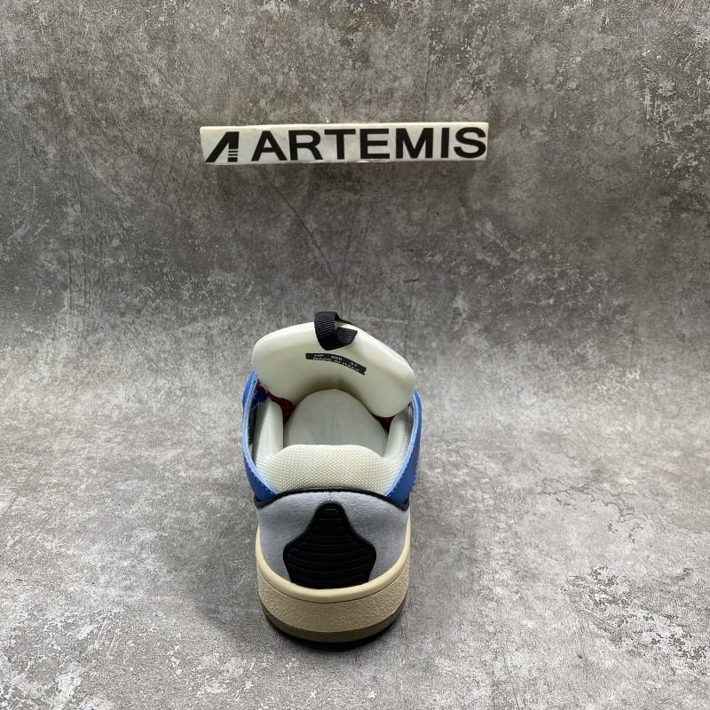 Lanu1n leather curb blue gum