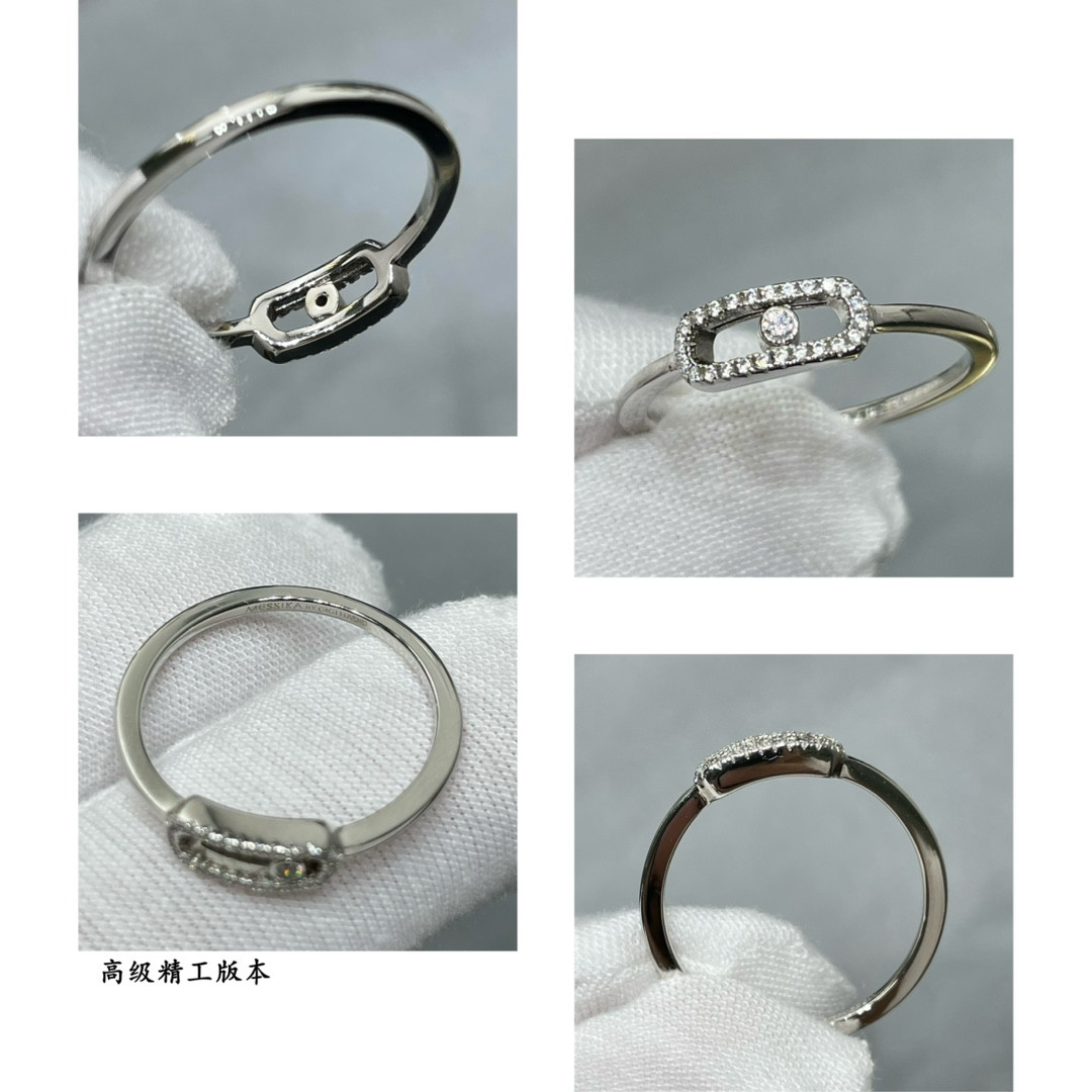 Mes1kaa single di*m*nd moving ring