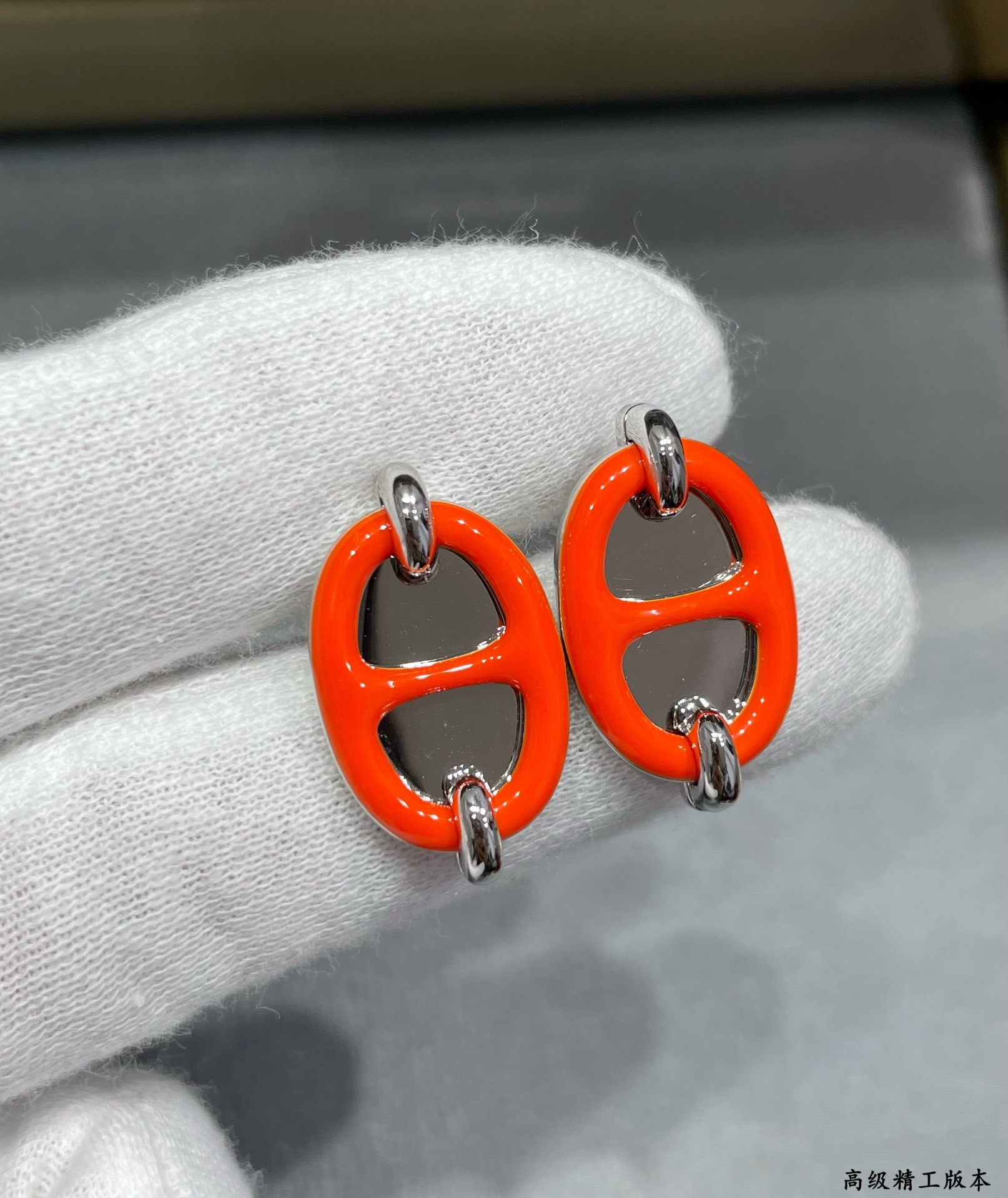 H**me5 mini maillon earrings