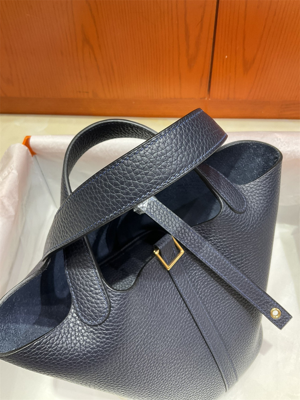 H**me5 picotin 18cm midnight blue without original box