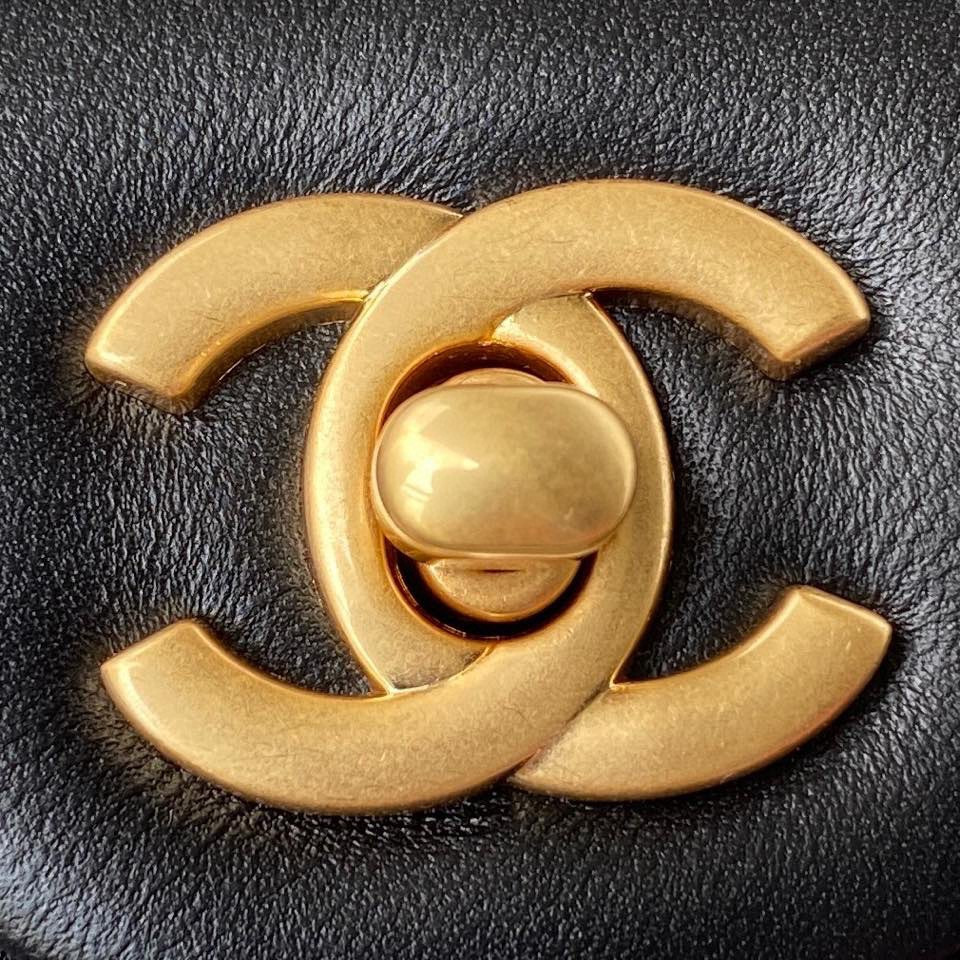 Ch*el mini flap bag 4.7 × 7.8 × 2.3 in
