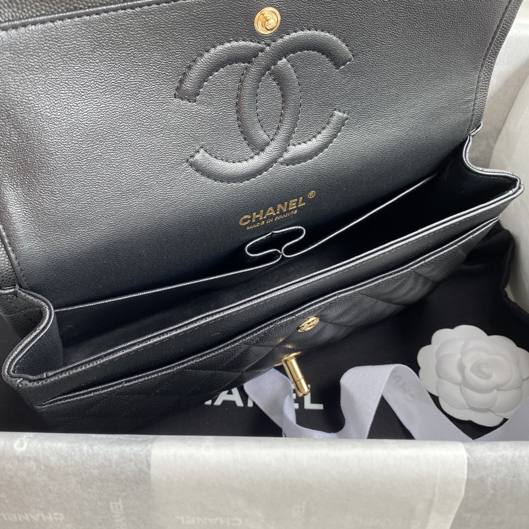 Ch*el classic flap bag 15.5×25.5×6.5cm