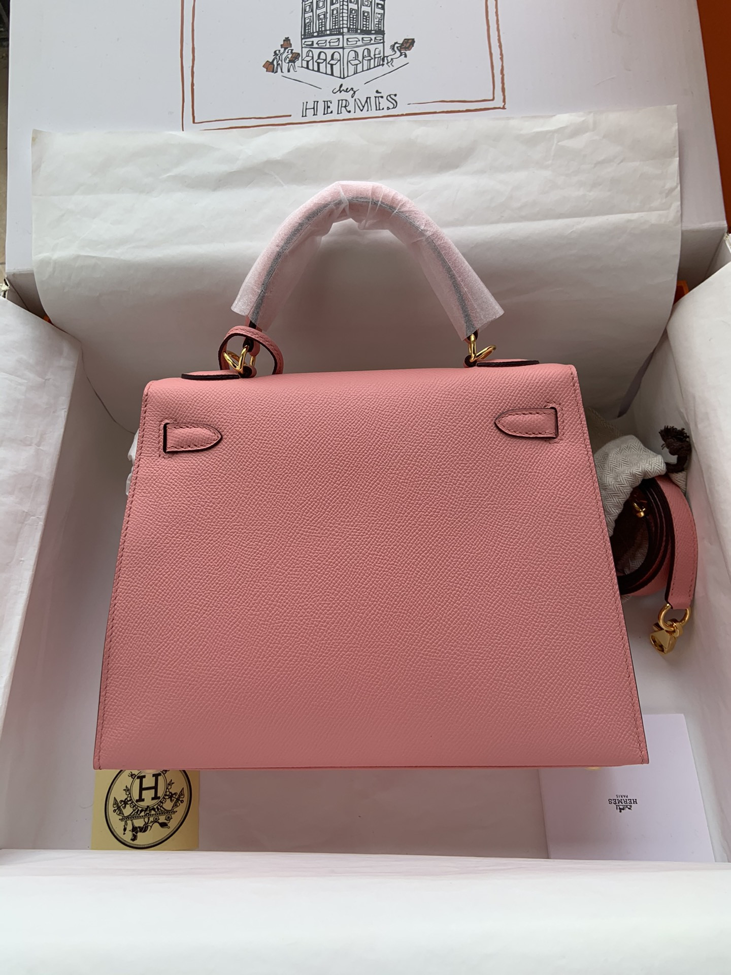 H**mes Kelly Gold-tone Hardware 25 28