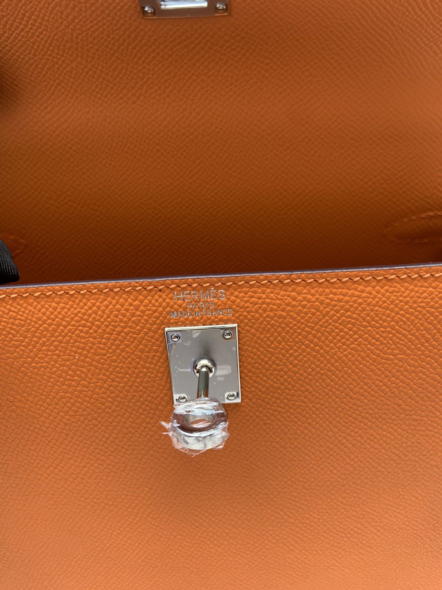 H**mes Kelly Silver-tone Hardware 25 28