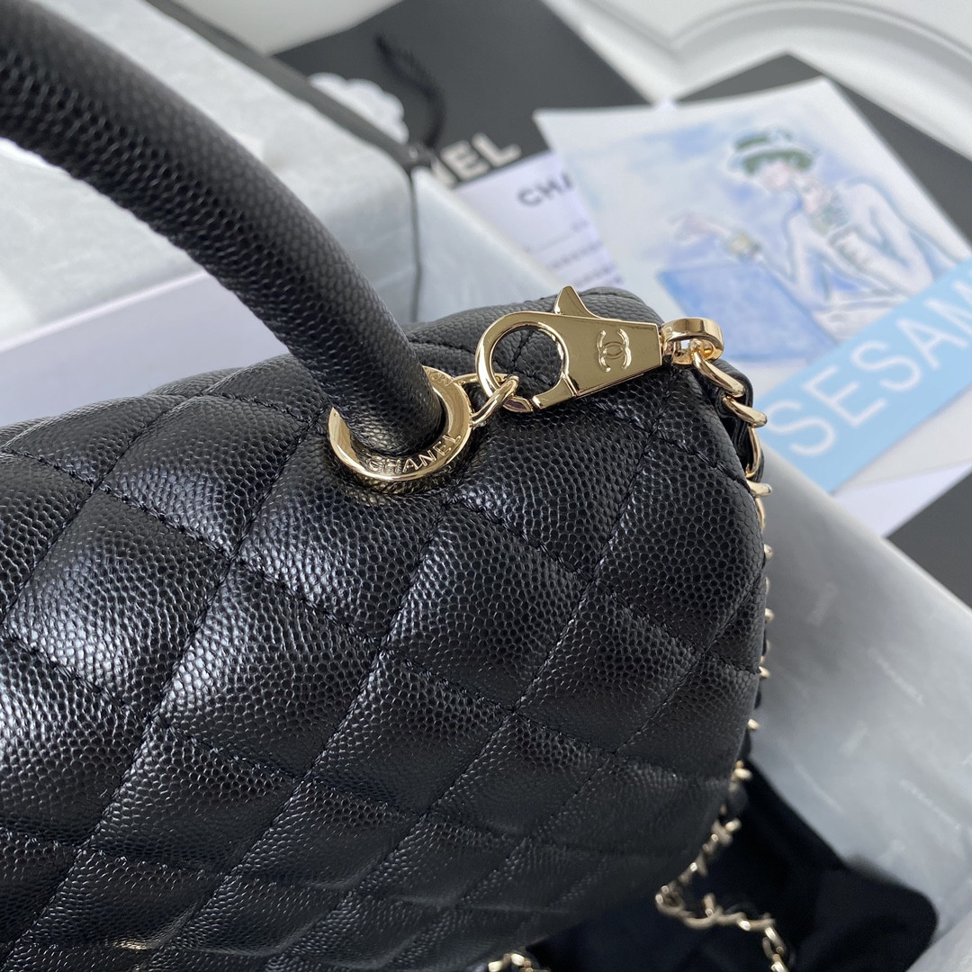 Ch*el coco handle bag 28cm