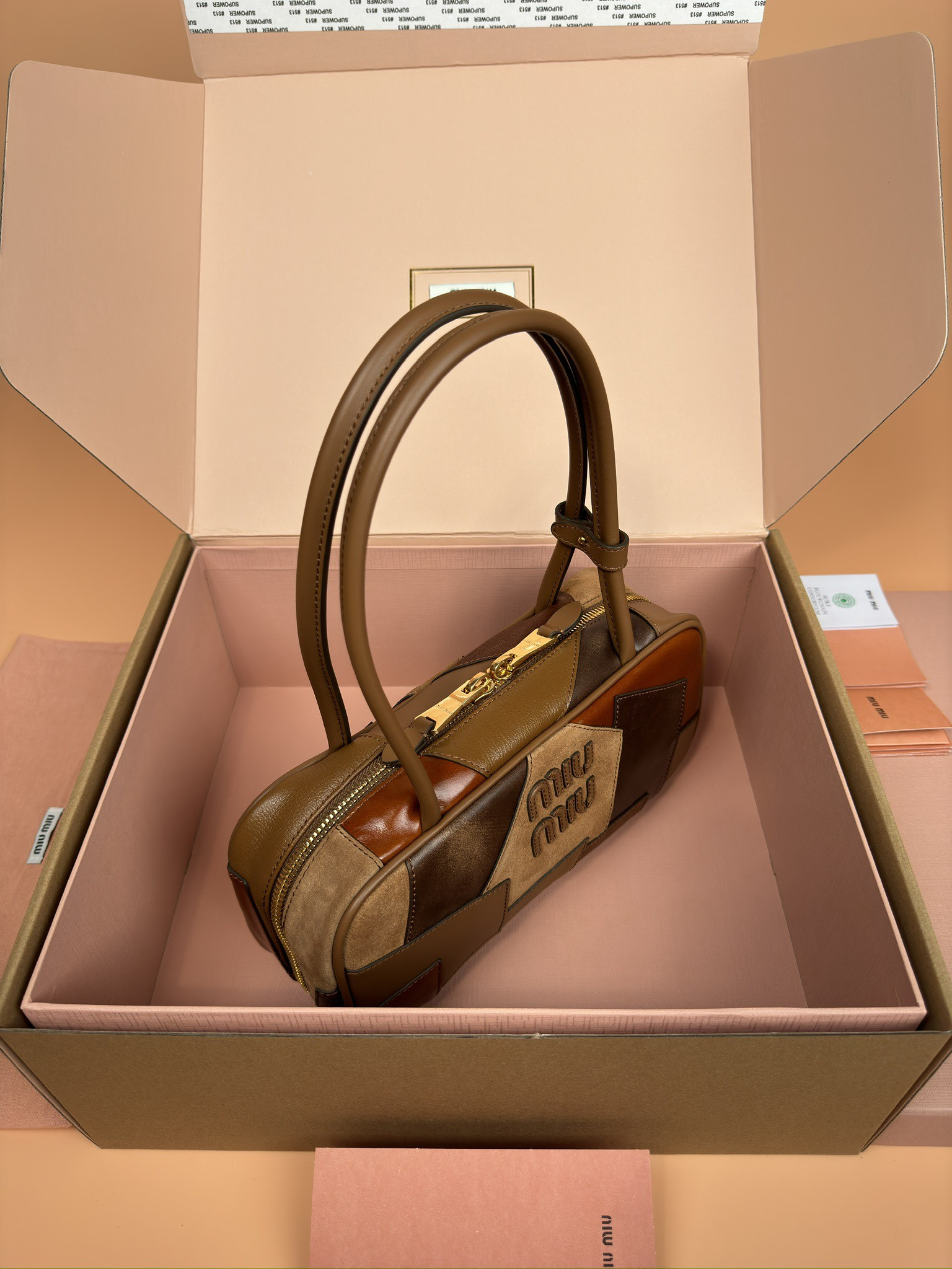 M1v M1v leather beau bag 28×15×9cm