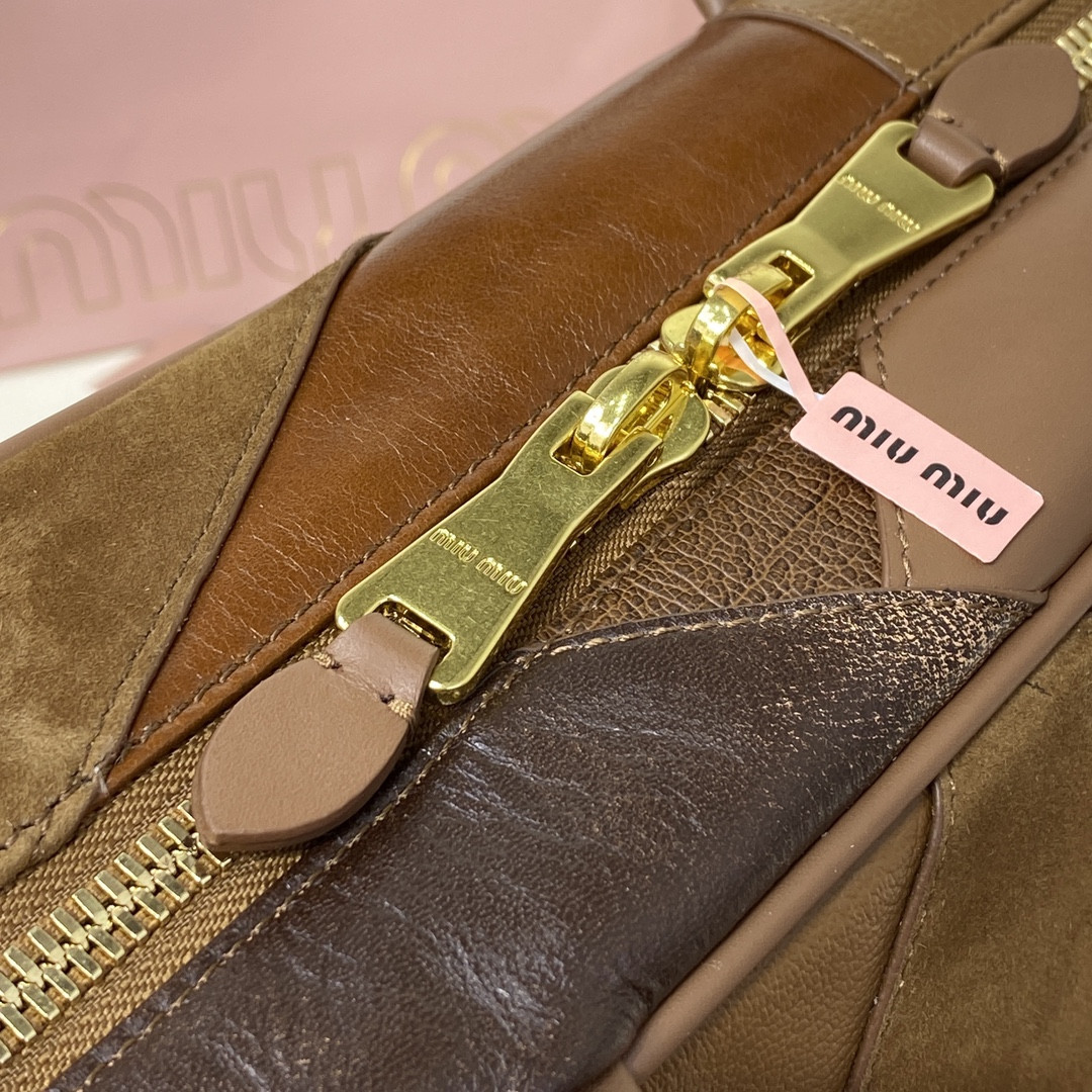 M1v M1v leather patchwork beau bag 23x34x10cm