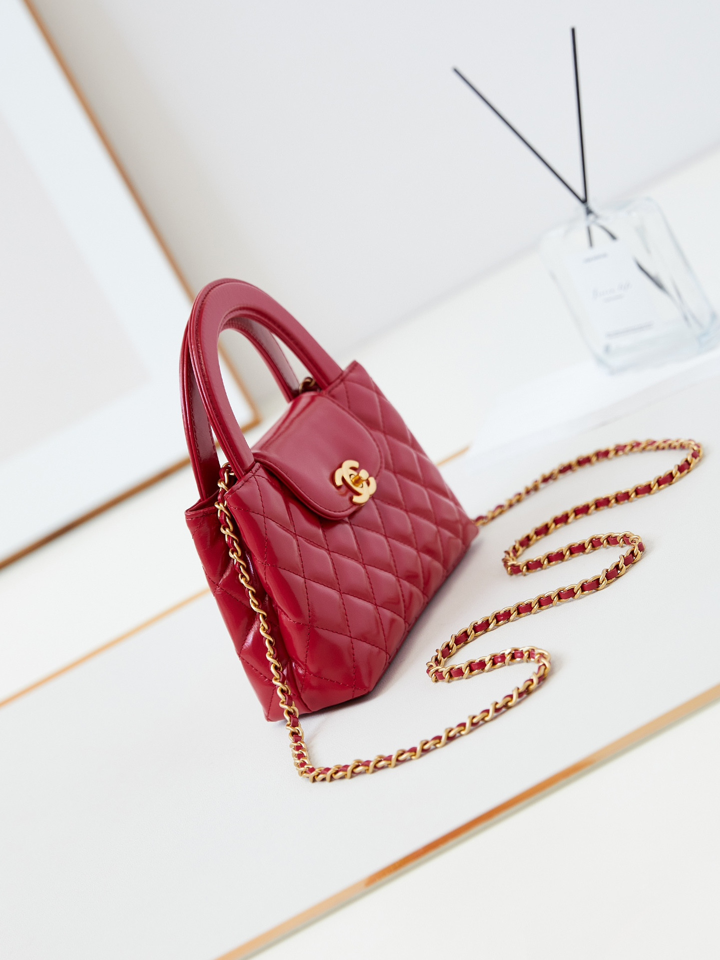 Ch*el 23k kelly 19x13x7cm