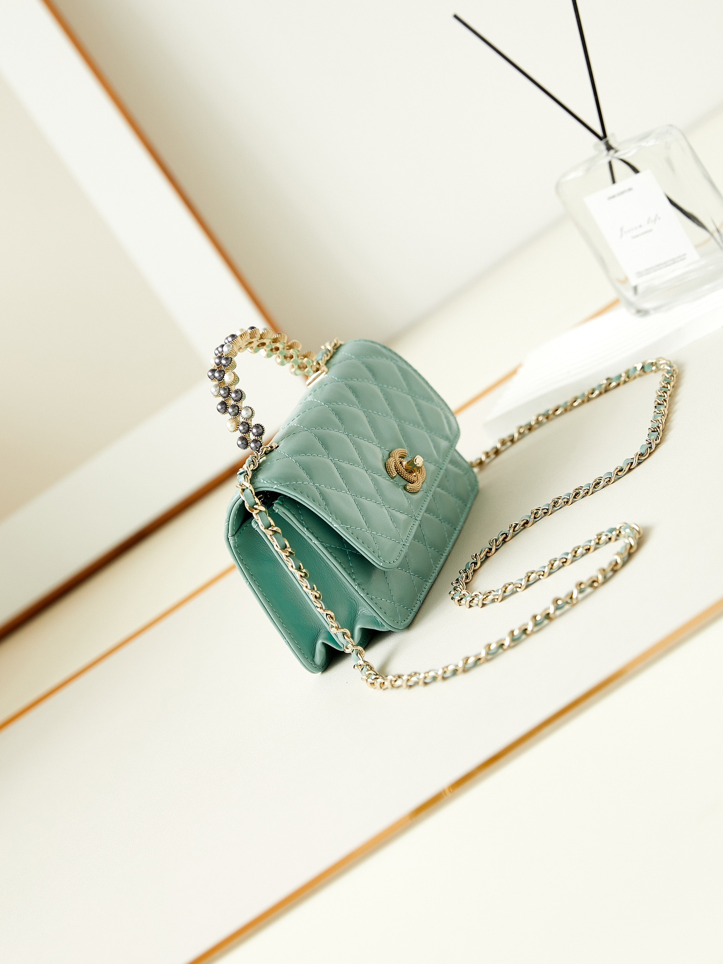 Ch*el 24p woc classic wallet on chain 11x18.5x6cm