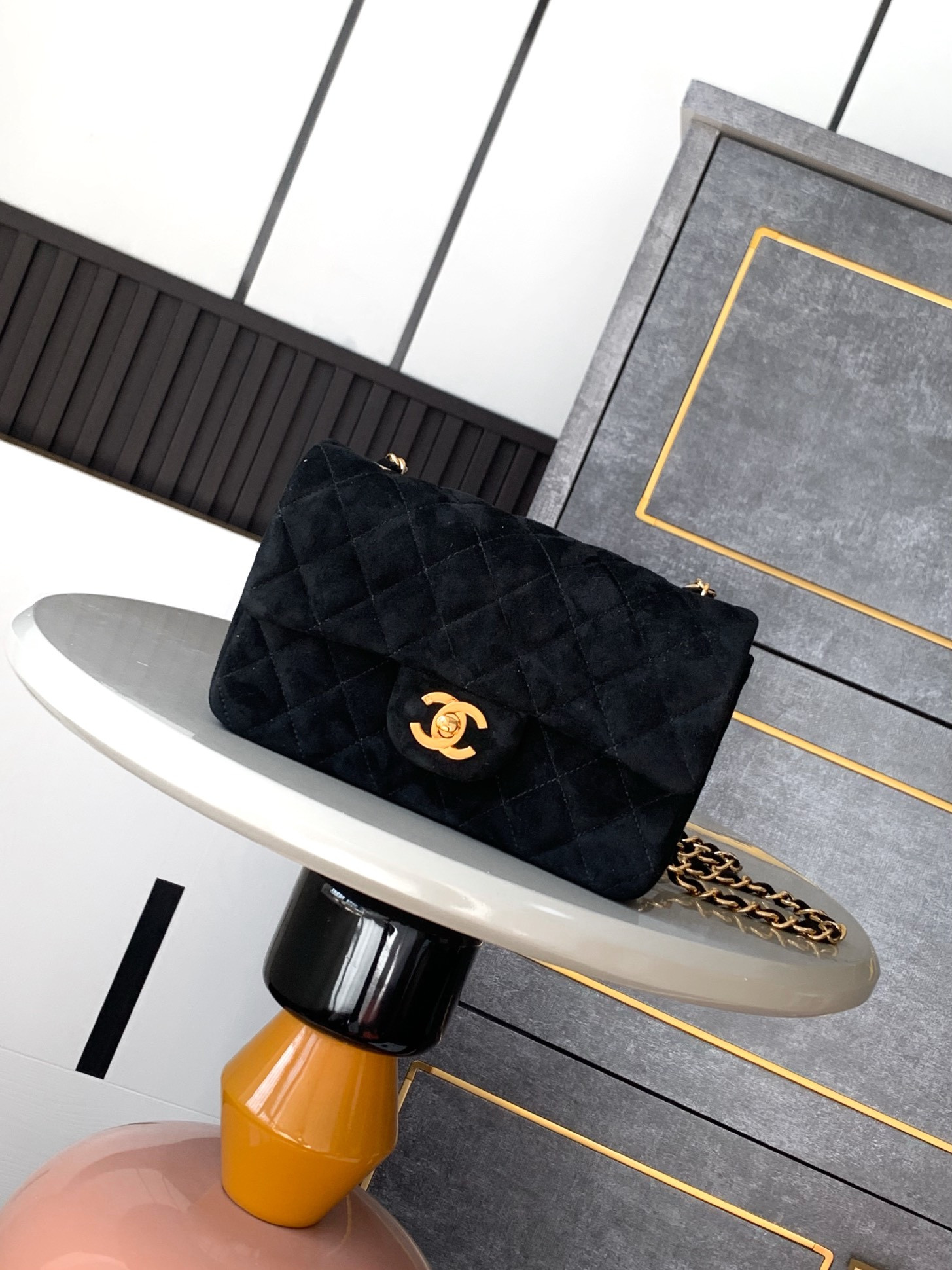 Ch*el mini classic 11.12 handbag 20 12×20×6cm