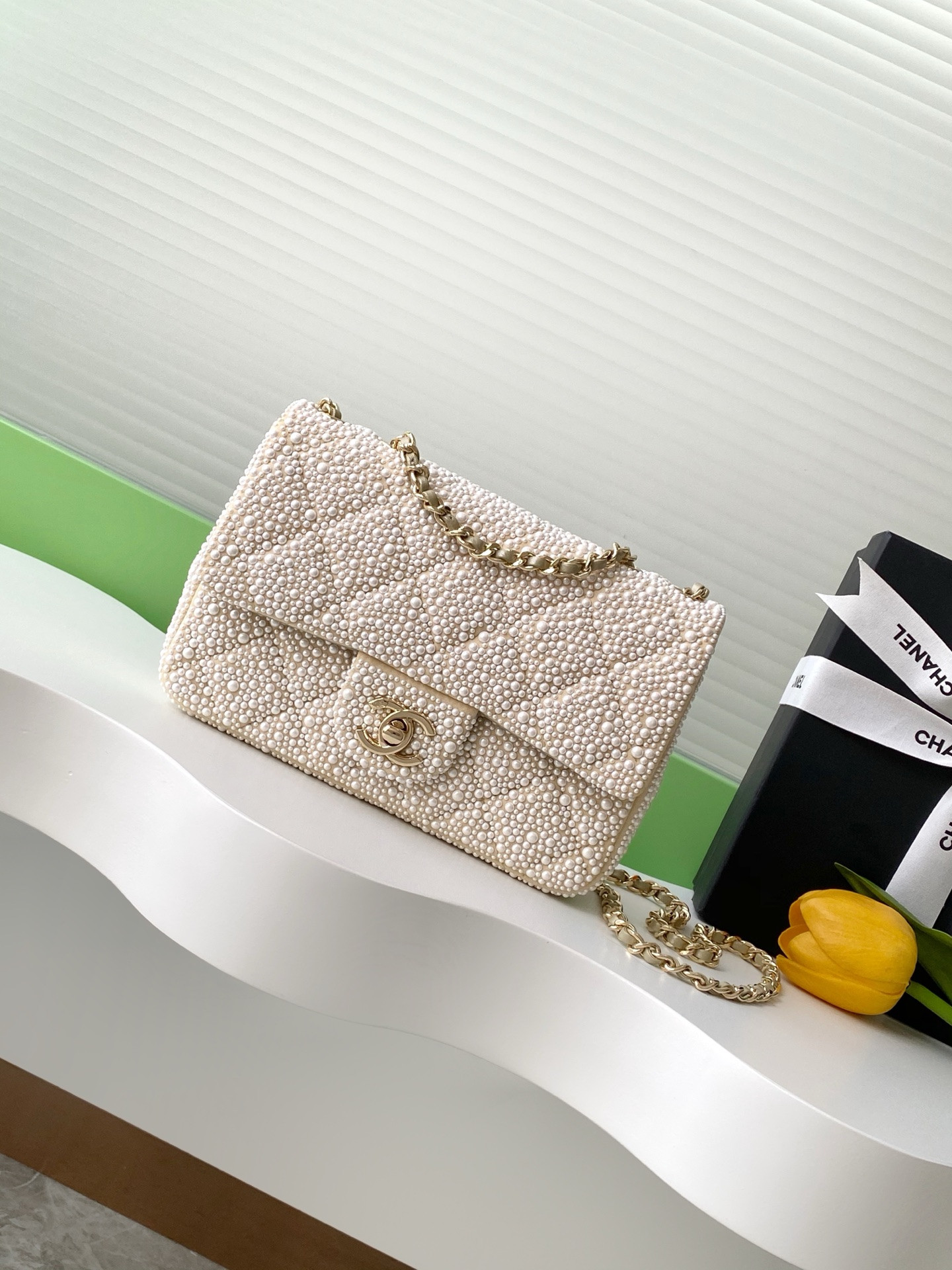 Ch*el cf evening bag  as4297 13x21x8cm