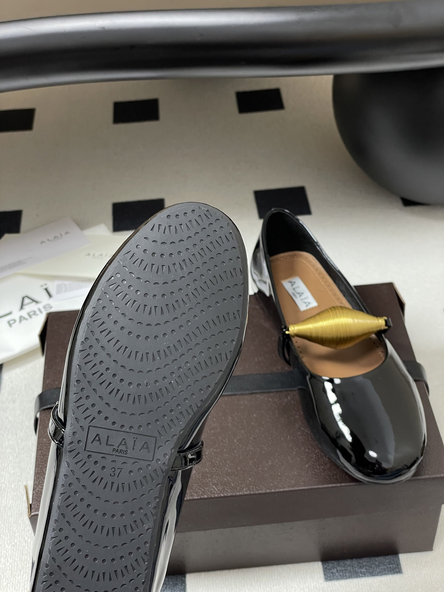 ua alaïa jewel ballet flats(cusT0mized size 7-10 days production time)