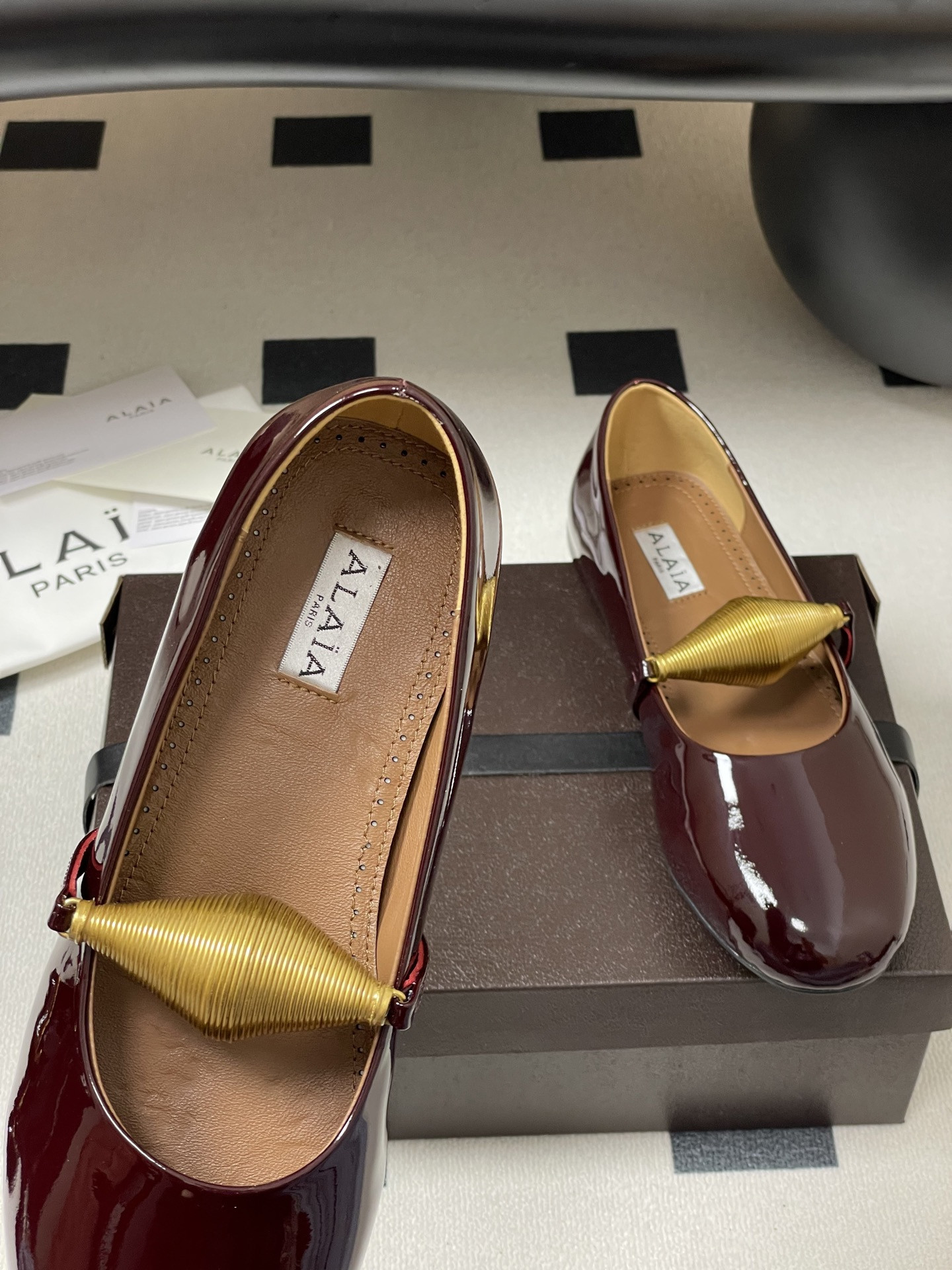 ua alaïa jewel ballet flats(cusT0mized size 7-10 days production time)