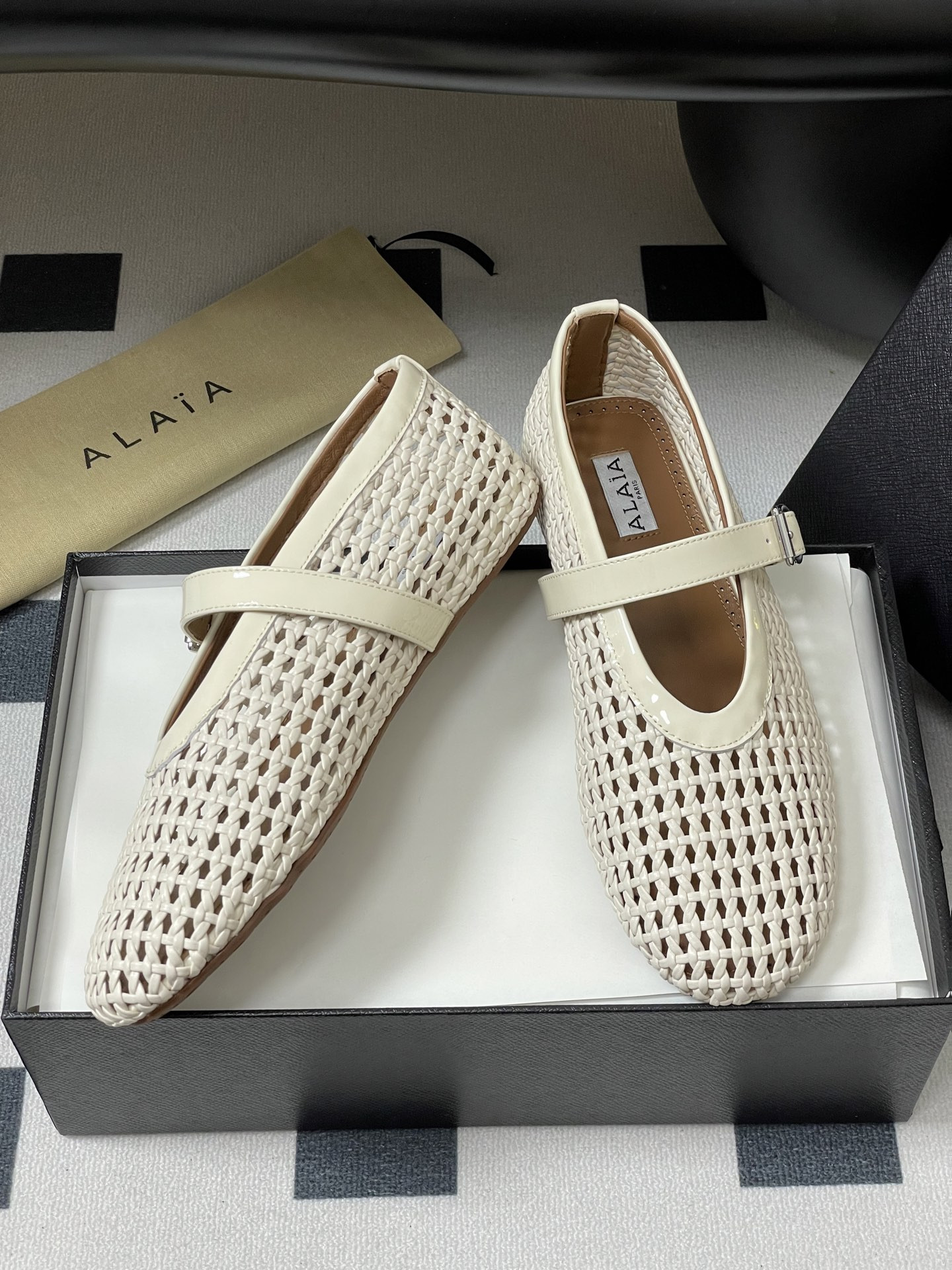 ua alaïa braided ballet flats(cusT0mized size 7-10 days production time)