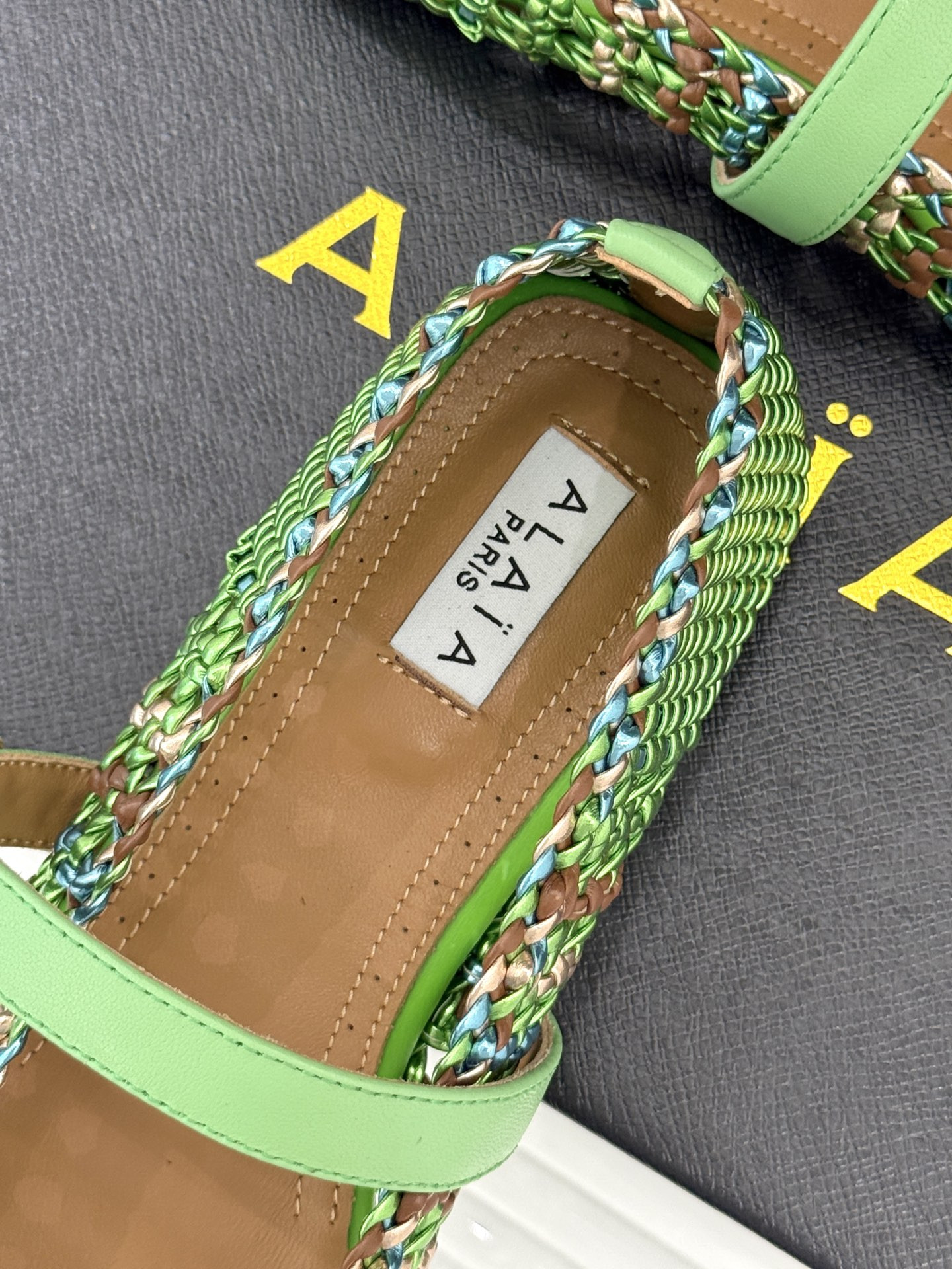 ua alaïa hollow woven mary jane flats(cusT0mized size 7-10 days production time)