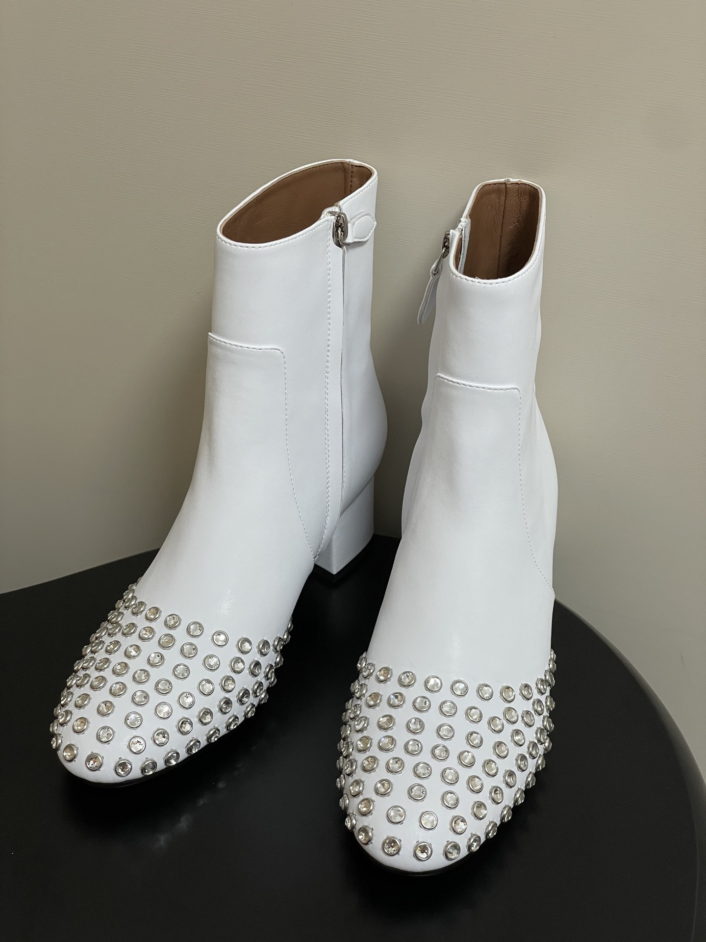 ua a1a1a crystal di*m*nd boots 5.5cm heel(cusT0mized size 7-10 days production time)