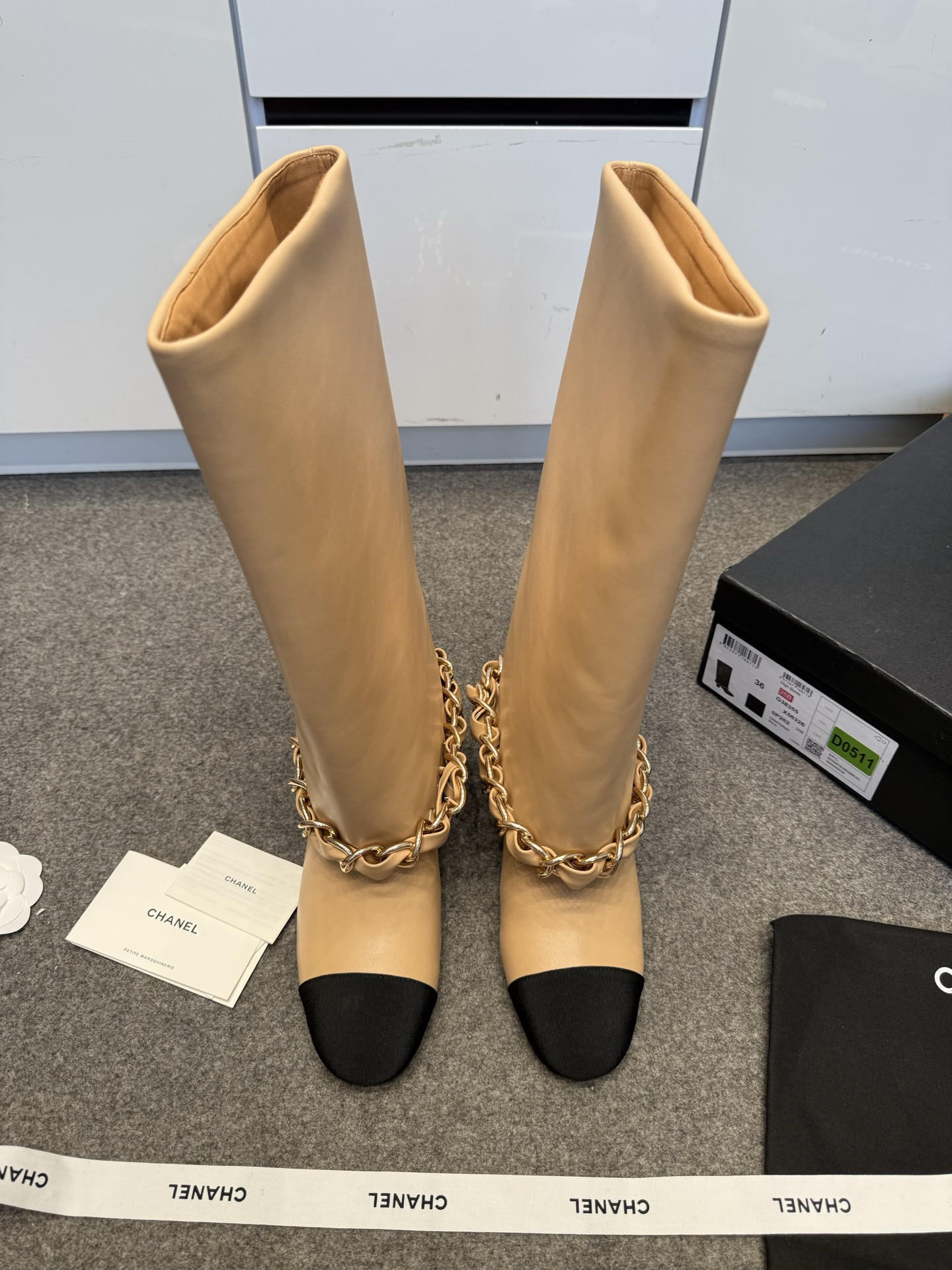 ua Ch*el high boots 5.5cm heel