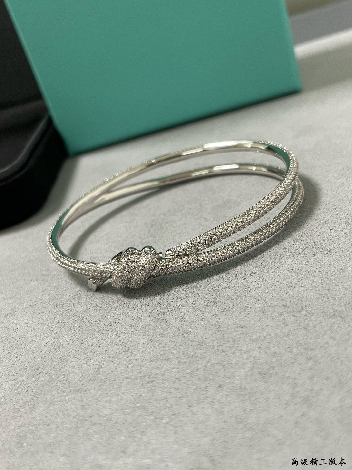 t*f*ny & co. t wire knot full D1am0nd bracelet