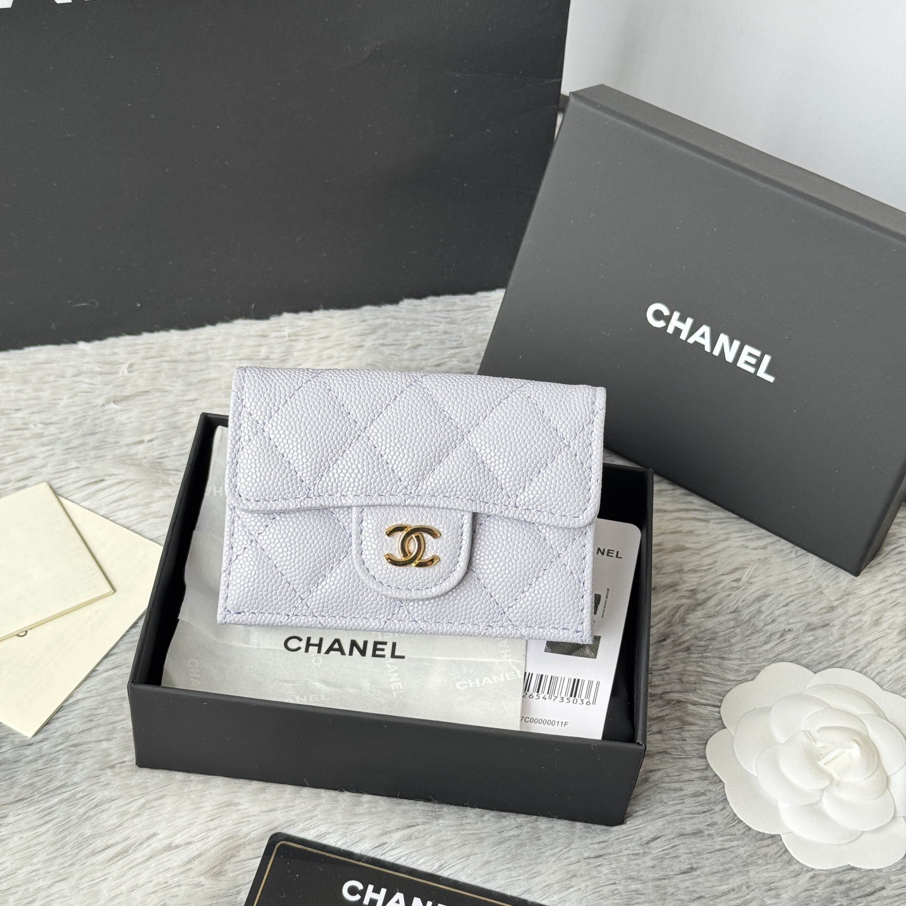Ch**el card holder 10.5x7.5x3cm