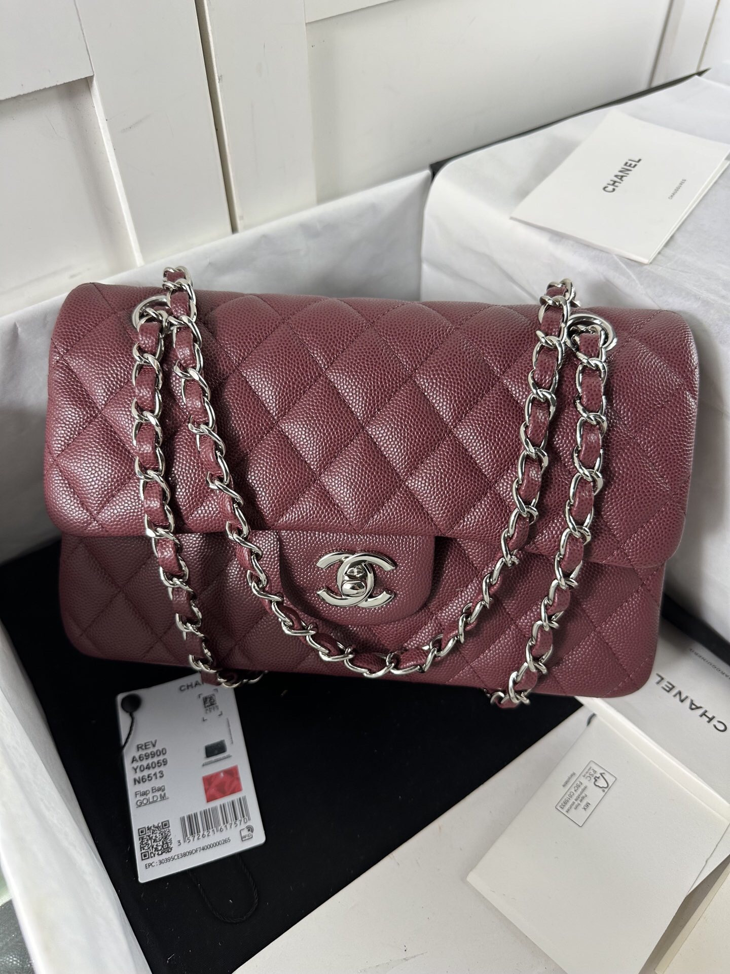 Ch**el CLASSIC 11.12 HANDBAG 14.5×23×6cm