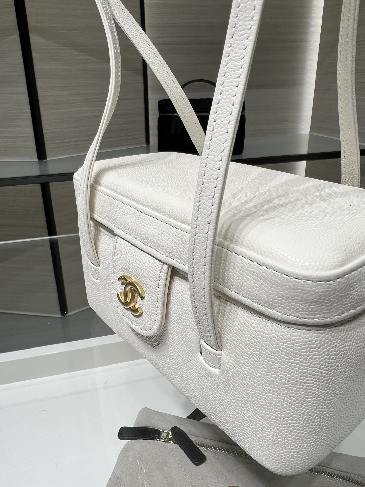 Ch**el preppy coco long box bag ap5067 17x9.5x8cm
