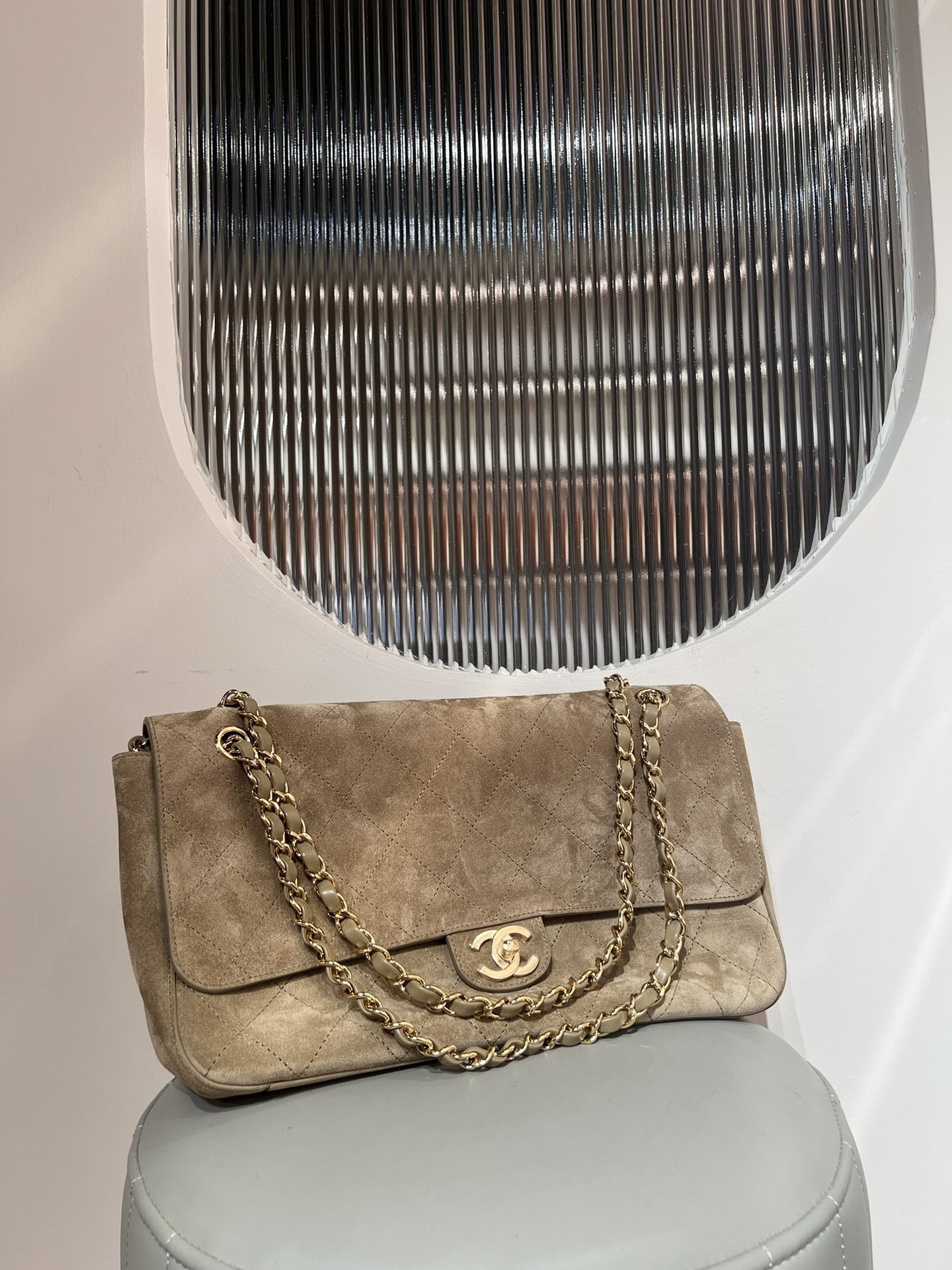Ch**el maxi flapbag as6231 19.5x32x10cm