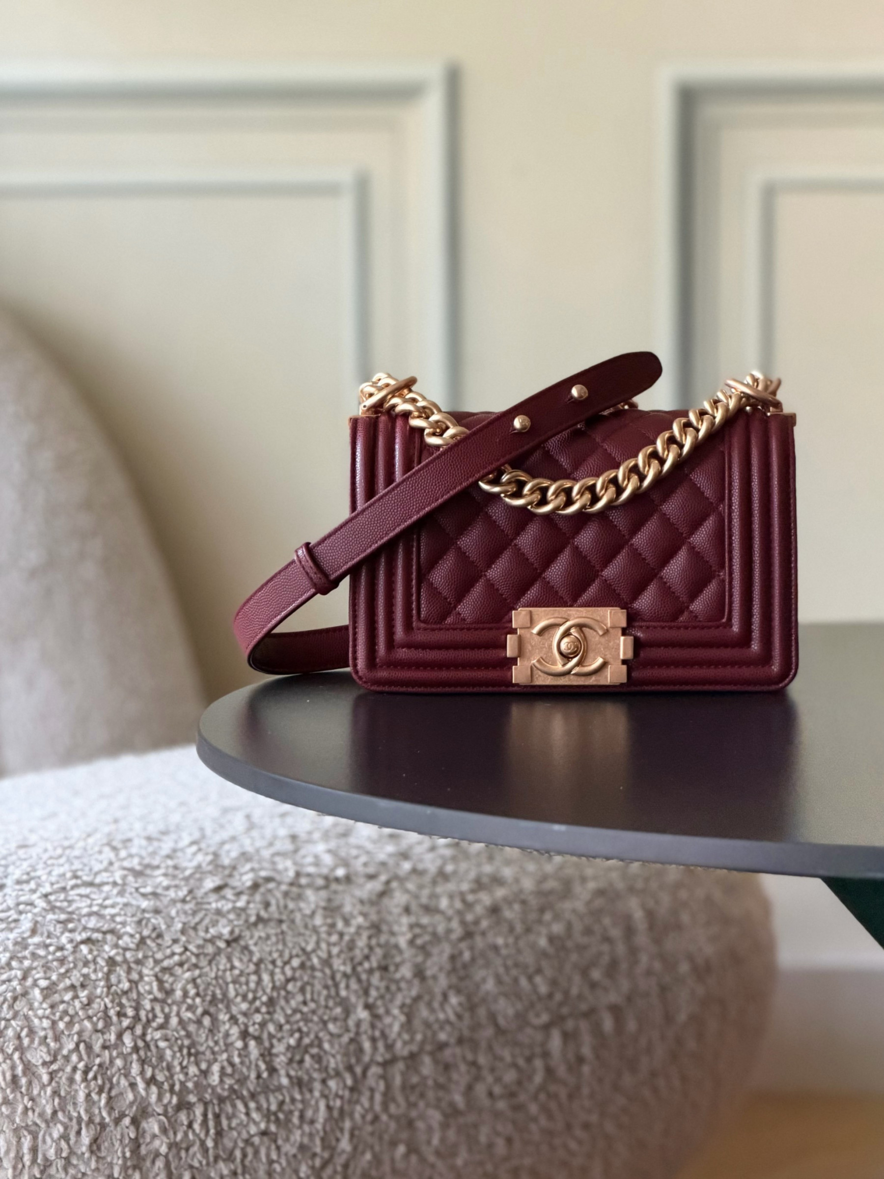 Ch**el boy handbag 12x20x7cm