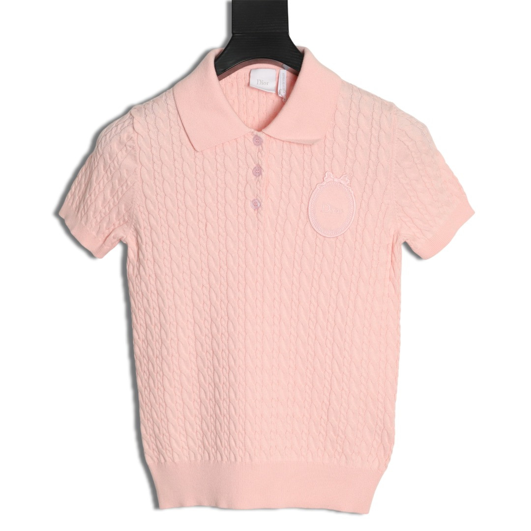 D10r cd 26ss women's knitting short-sleeved polo shirt
