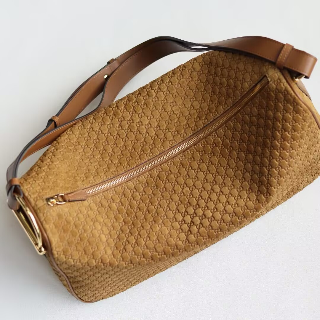 Gvc*1 Half Horsebit Large Shoulder Bag Without Box 38x20x15cm