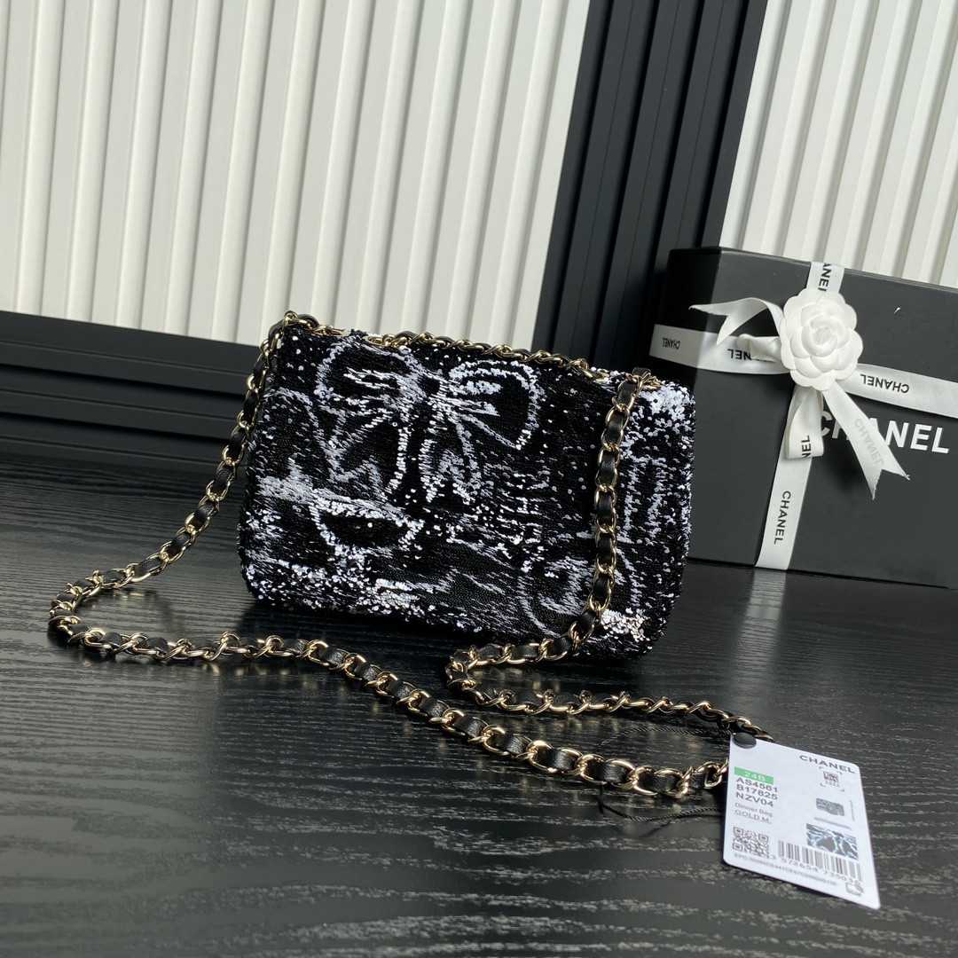 Ch**el Flap Bag 14 × 21 × 8 cm