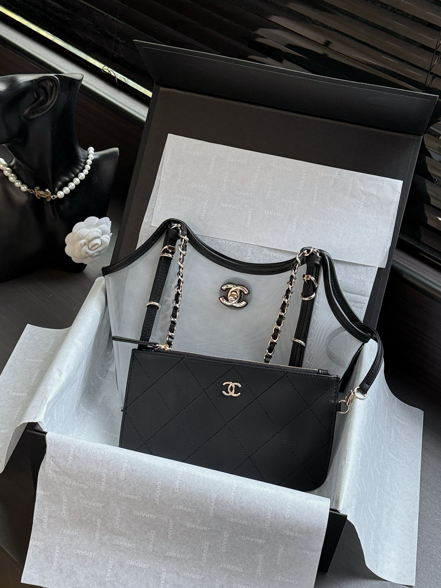 Ch**el shopping bag as6015 20x28x7cm