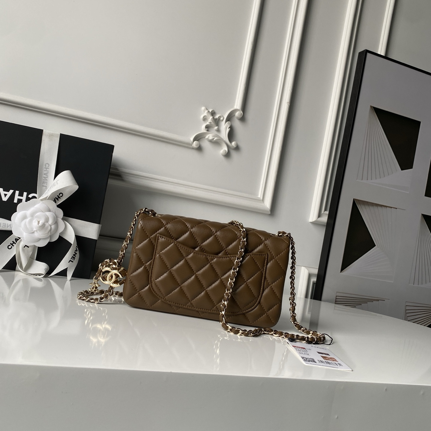 Ch**el classic flap handbag cf as5759 20x13x7cm