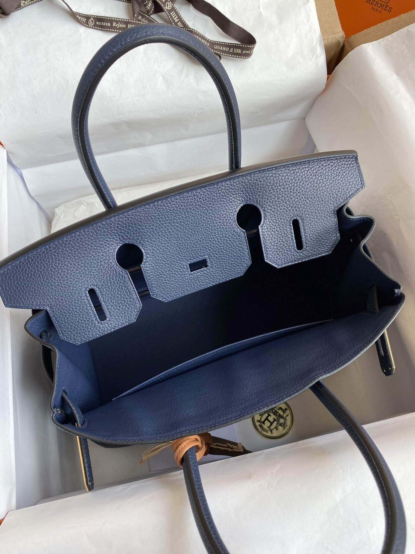 H**me5 BIRKIN Gold 25 30 35(Horse charm not included)