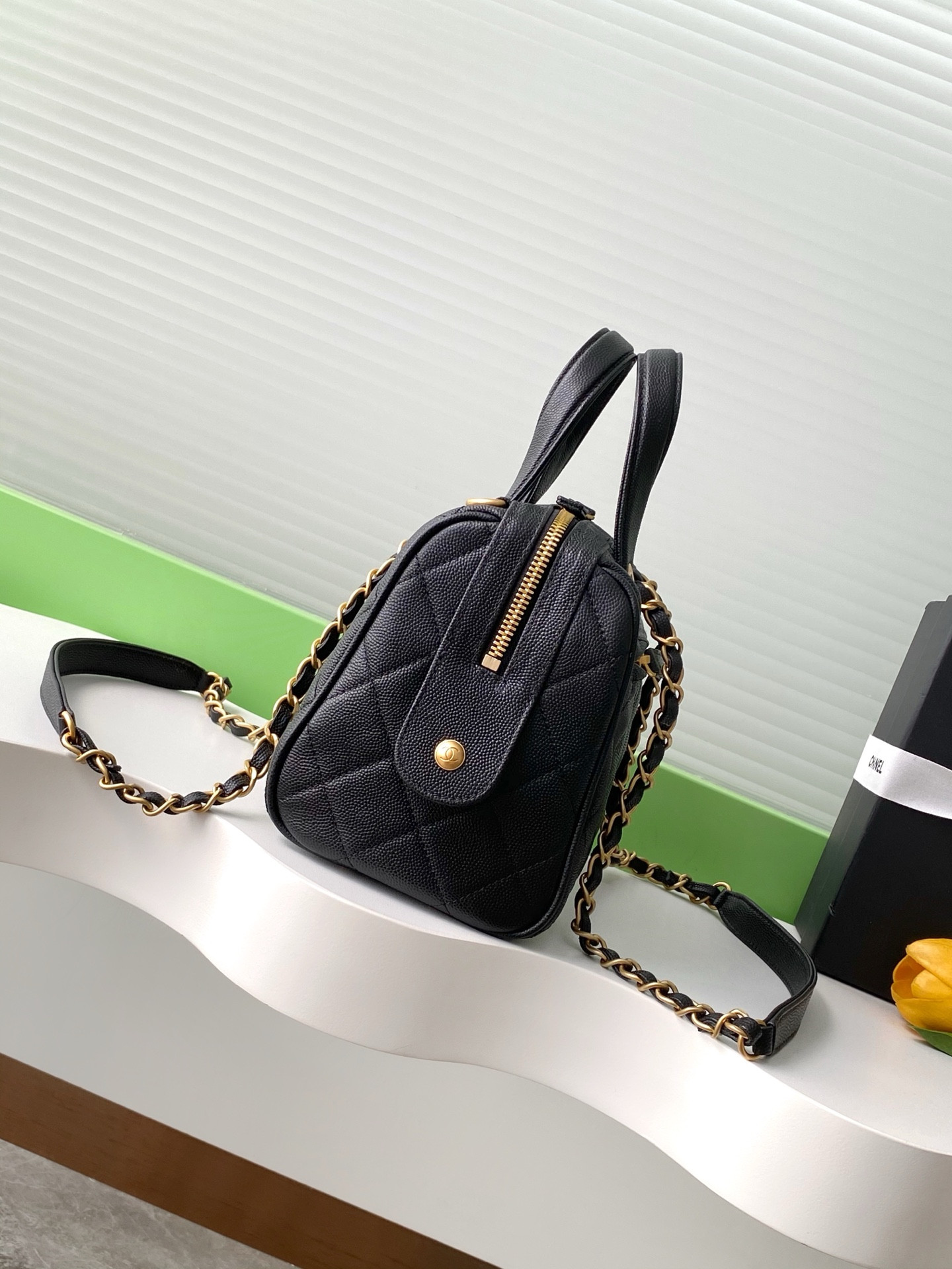 Ch**el bowling bag 17x21x13cm