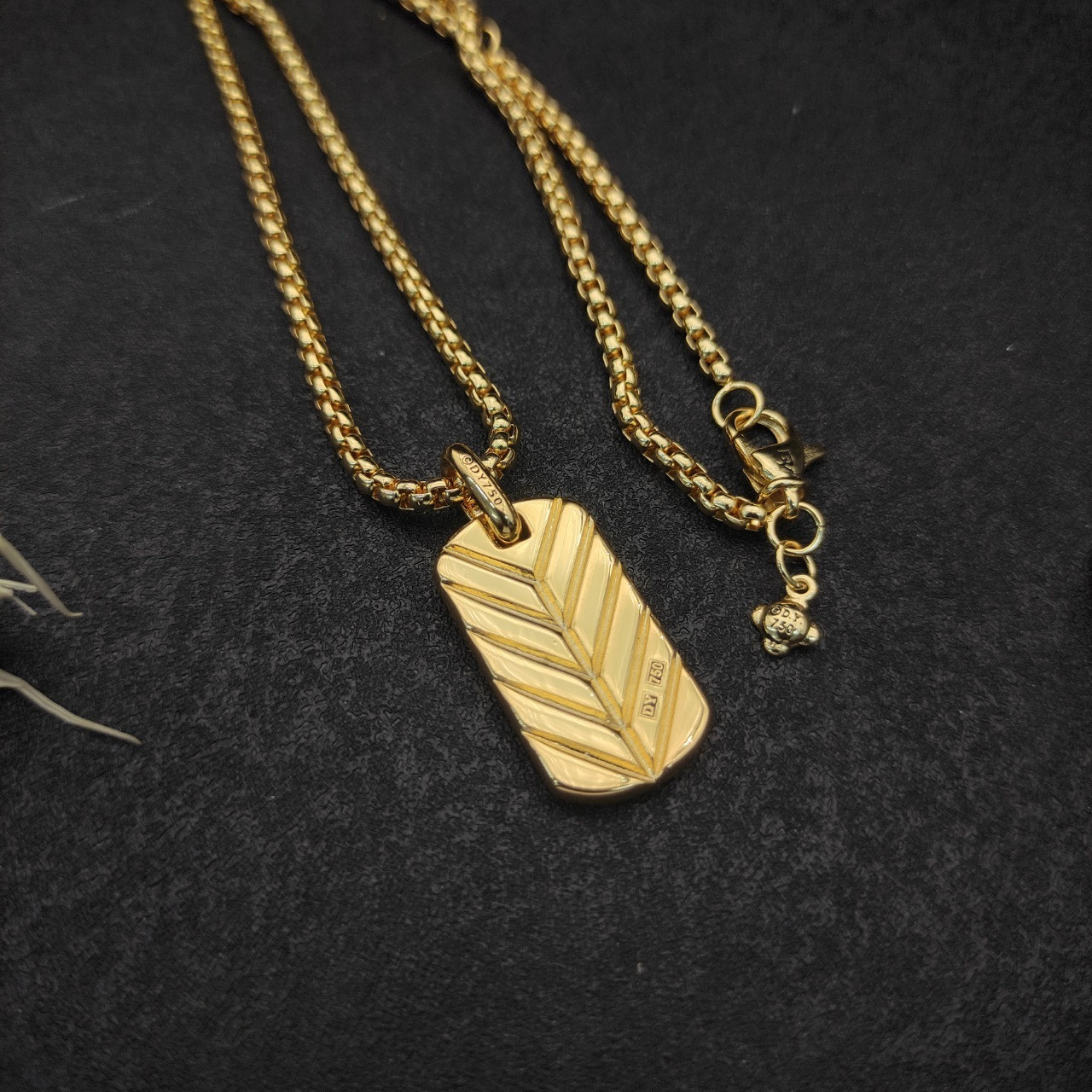 dau1d Yvrm*n brand necklace(chain length 50+5cm delay chain chain thickness 3mm)