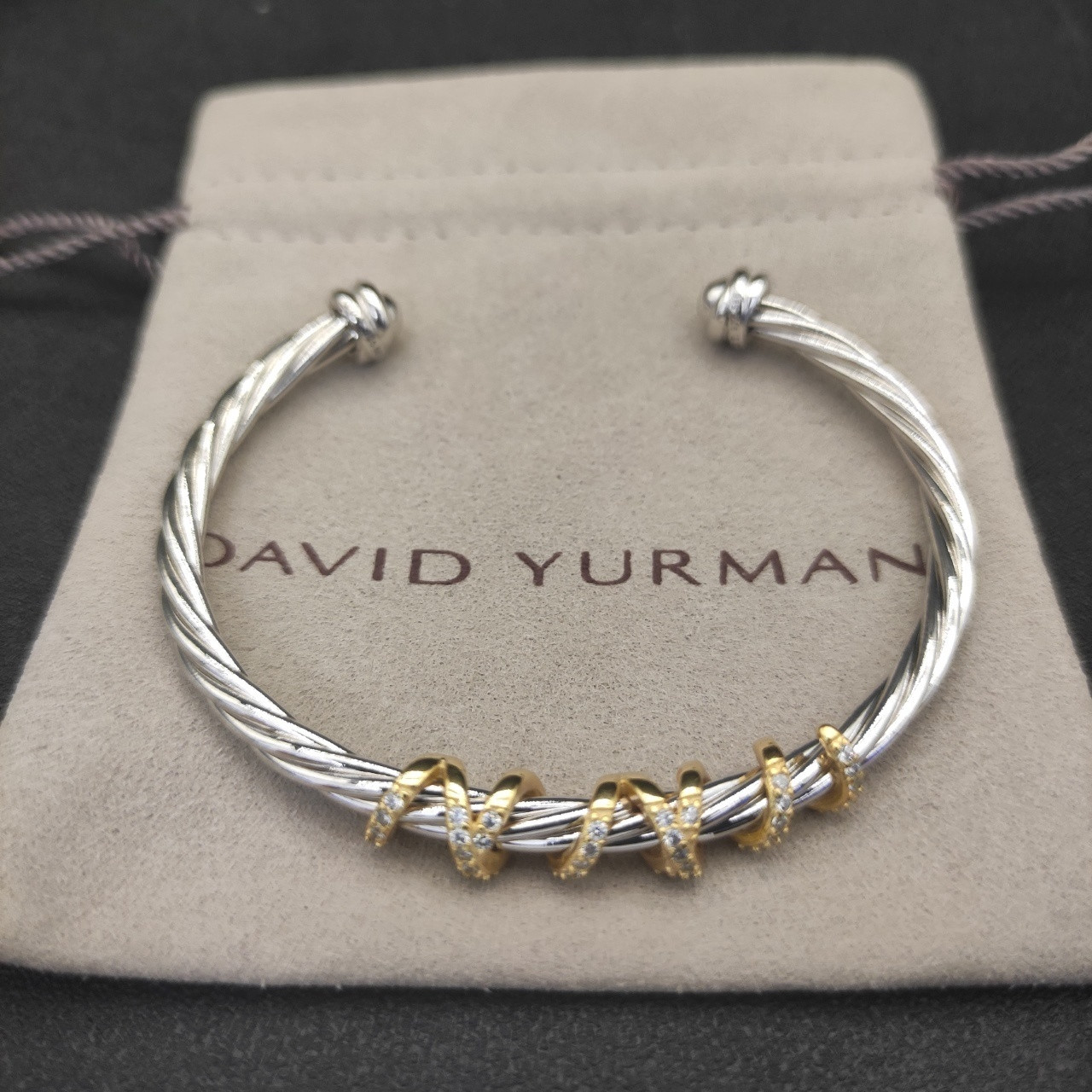 dau1d Yvrm*n 4mm wrap bracelet(wrist circumference 15-20cm)