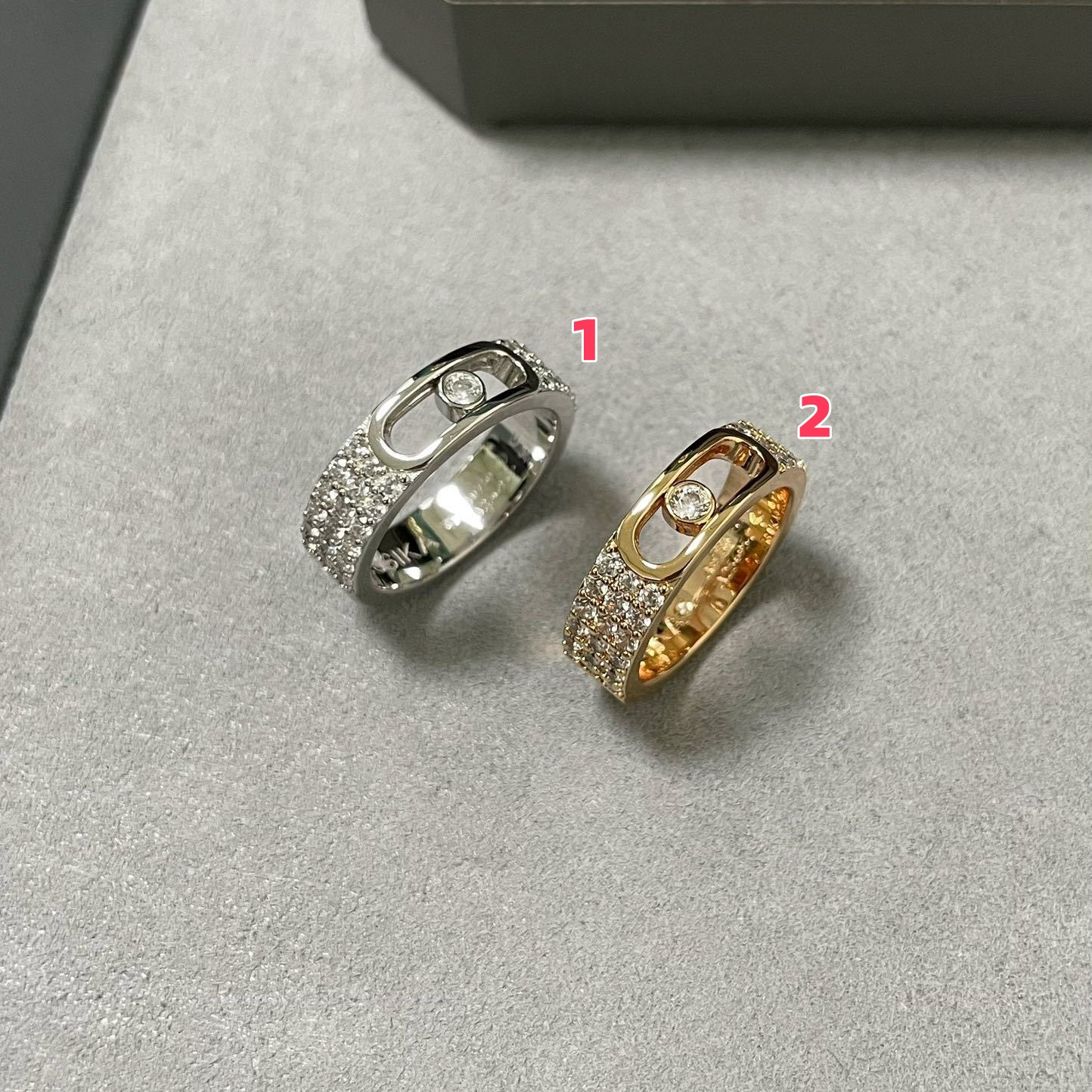 Mes1kaa move joaillerie pavé d1am0nd ring