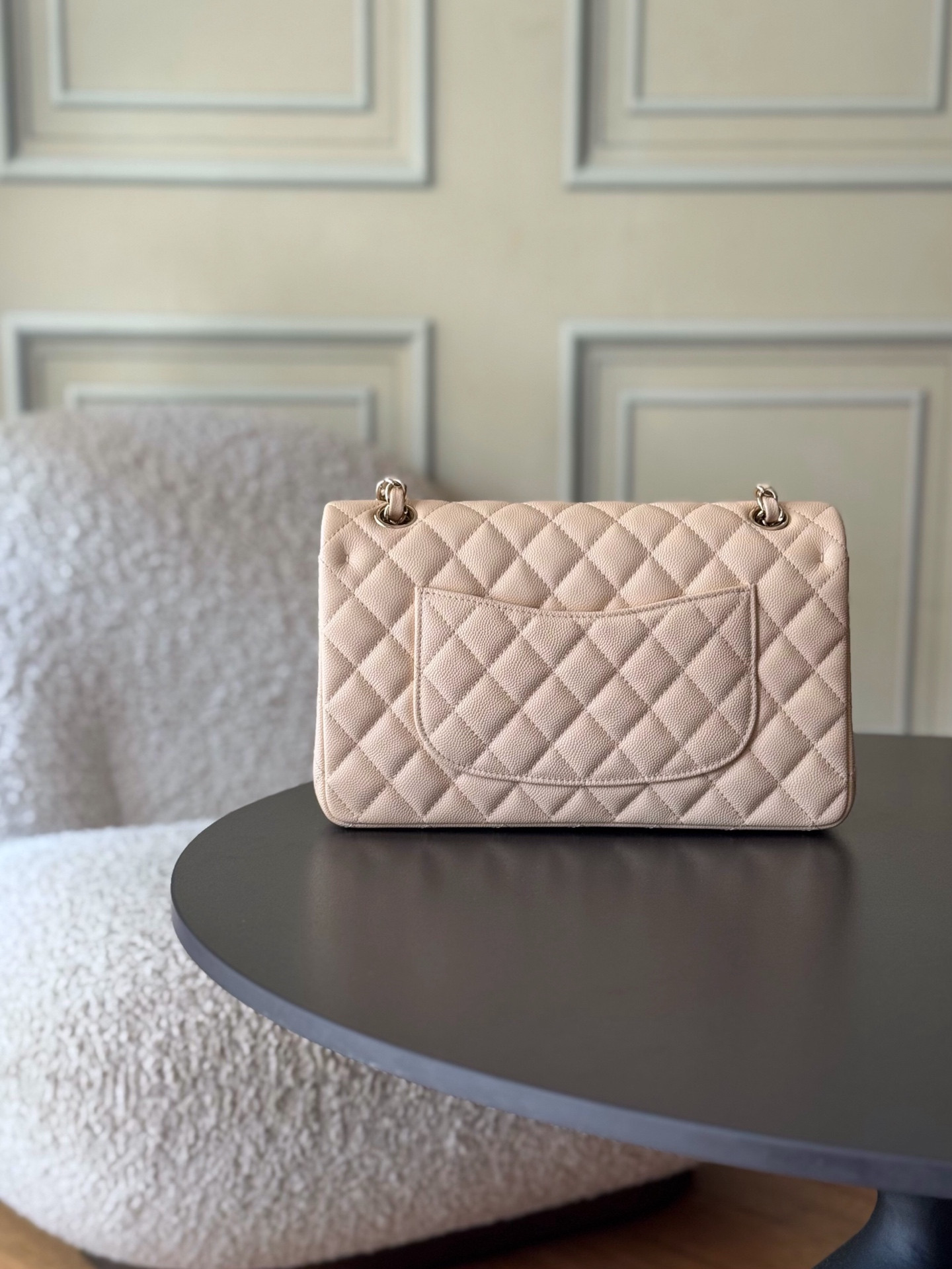 Ch**el classic flap handbag cf 25.5x15.5x6.5cm